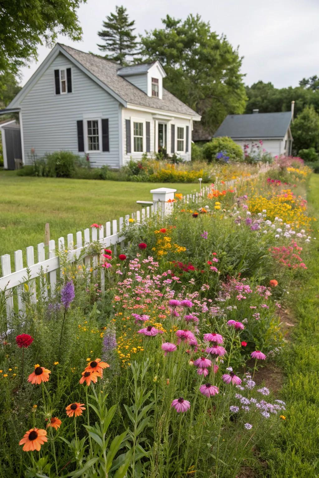 A meadow-style garden offering natural beauty.