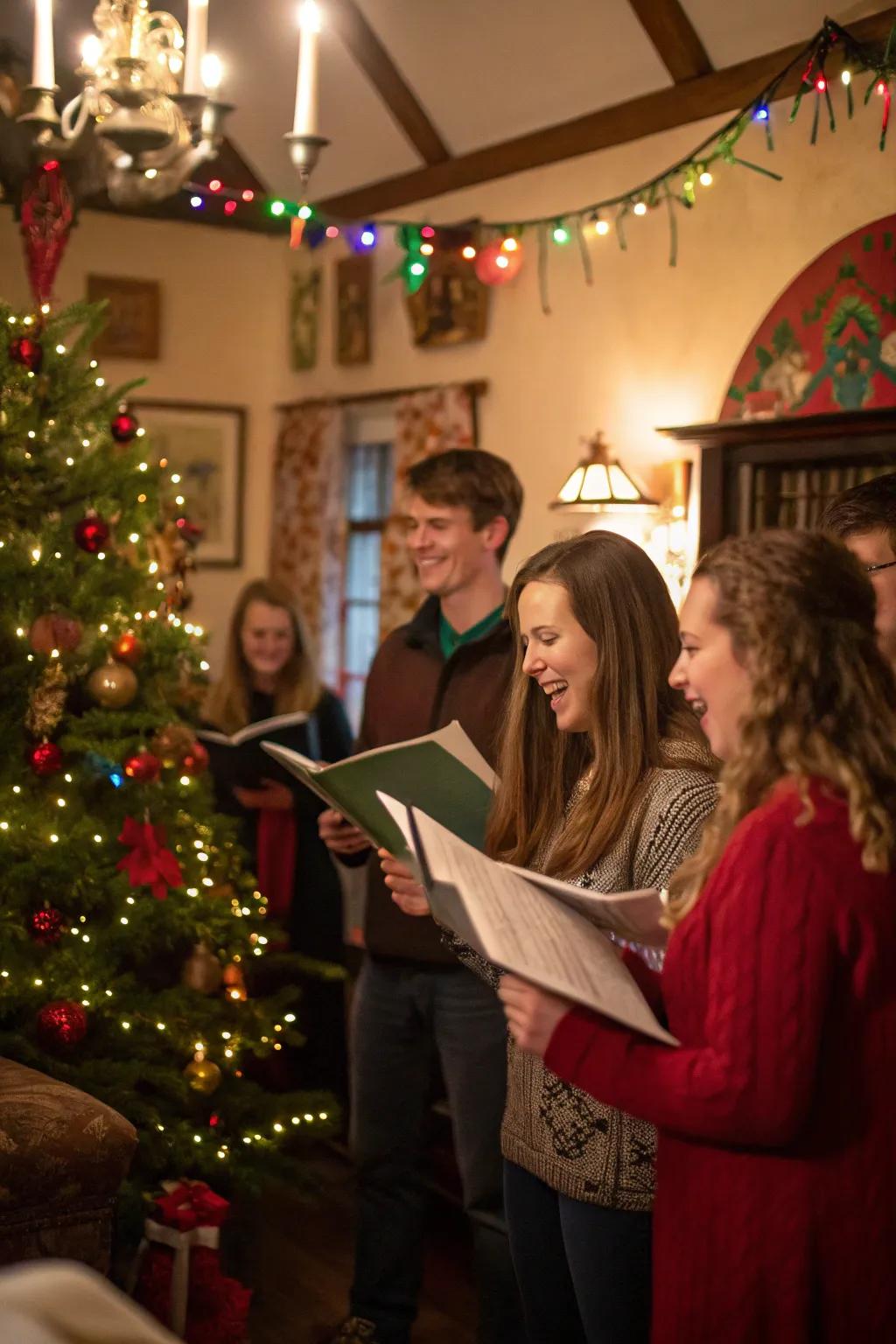 Sing your heart out with Christmas carol karaoke.