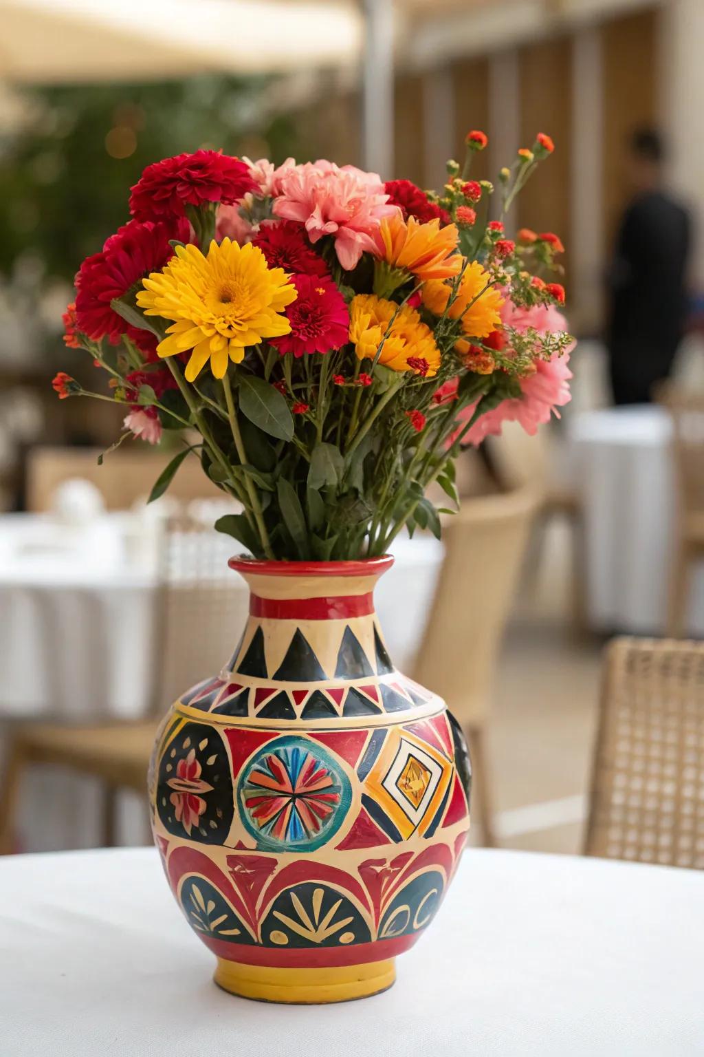 A pop of color can transform your table's look.