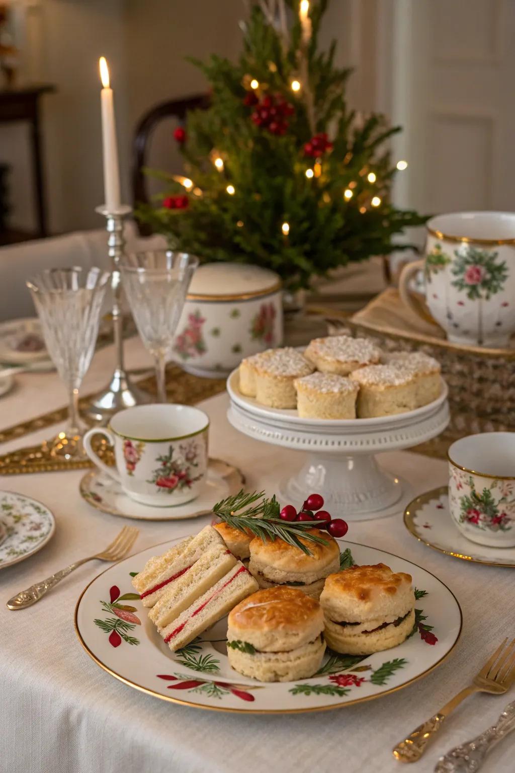 Indulge in elegance with a Christmas Tea Party.