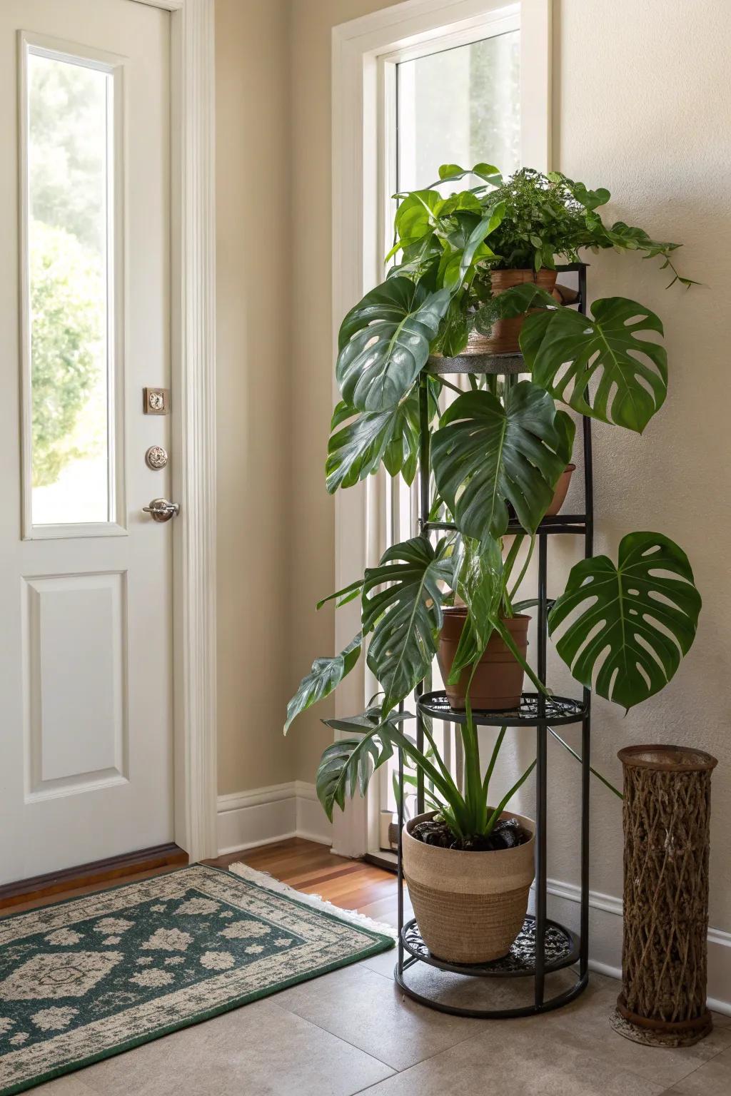 Create depth with tiered stands