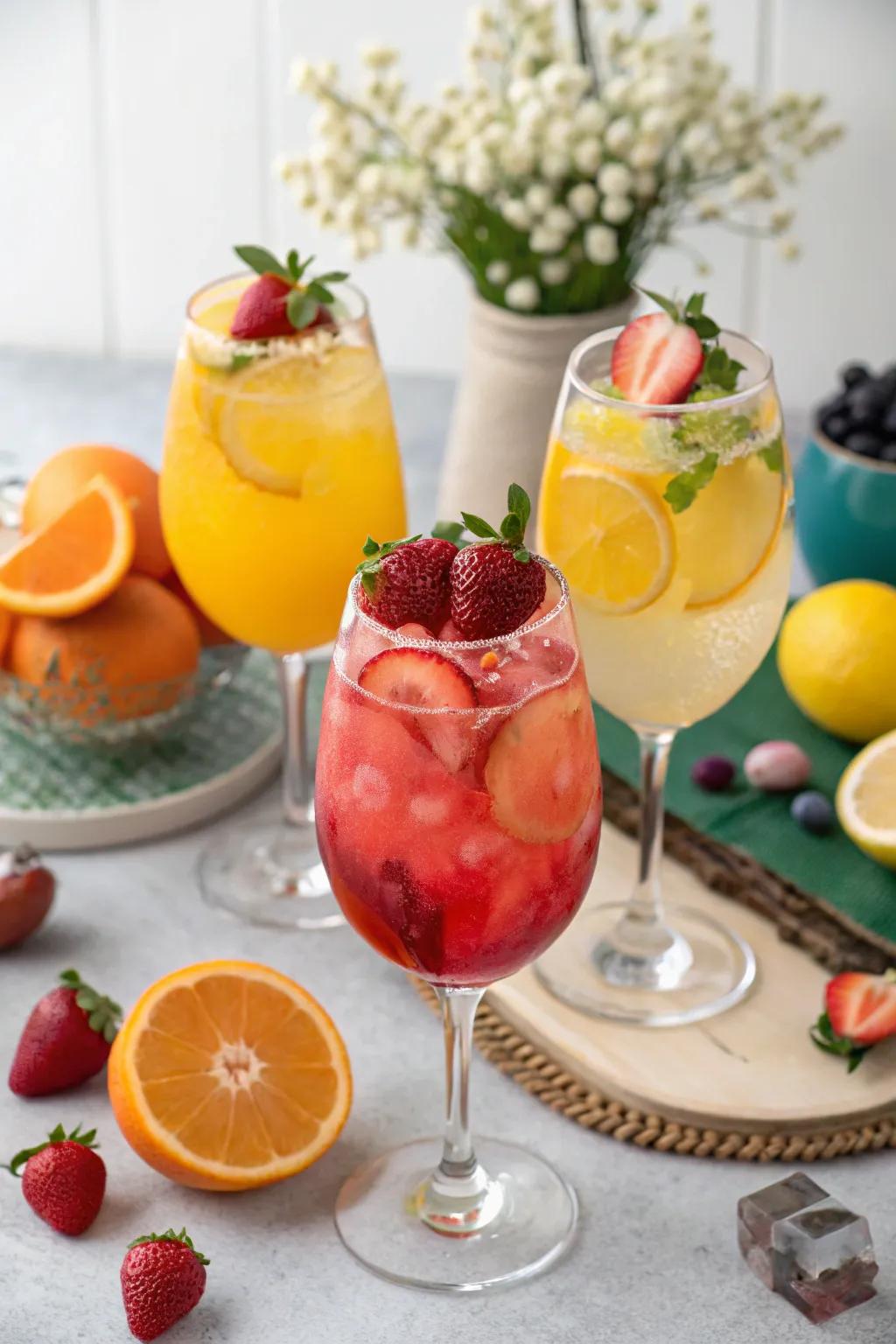 Vibrant and refreshing mocktails perfect for guests of all ages.