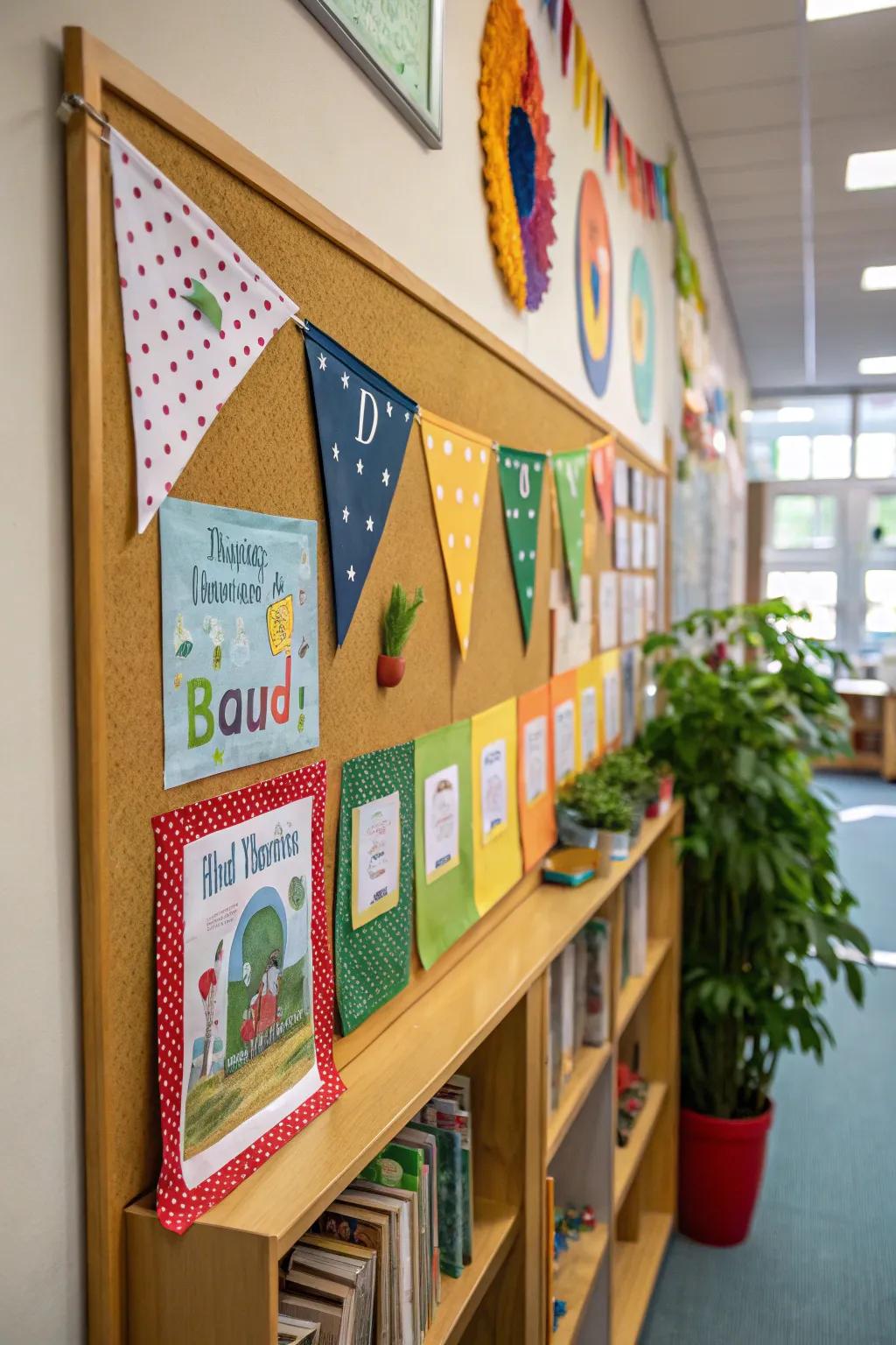 A vibrant Reading Harvest Festival-themed bulletin board.