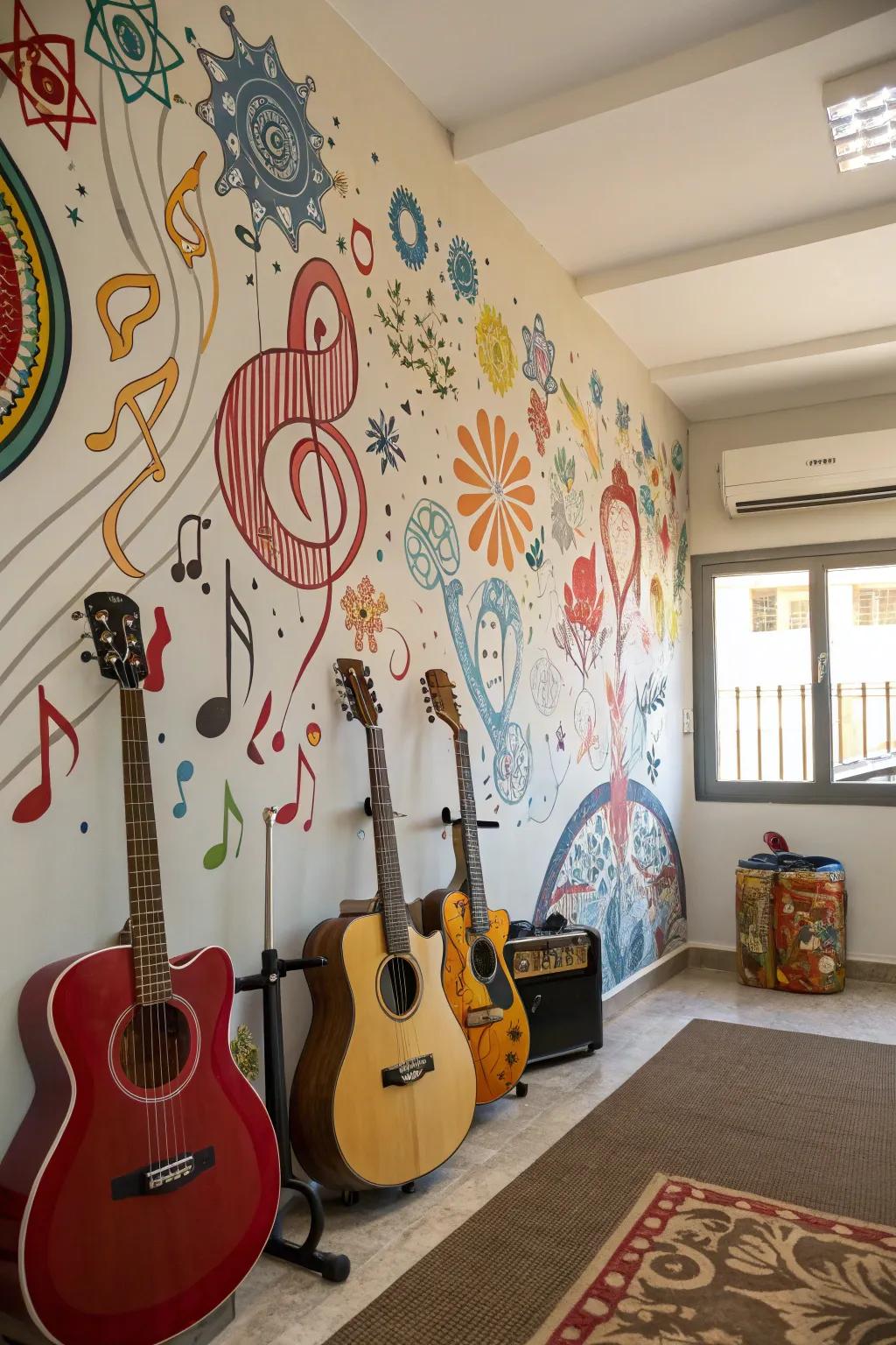 A vibrant mural that inspires and energizes.