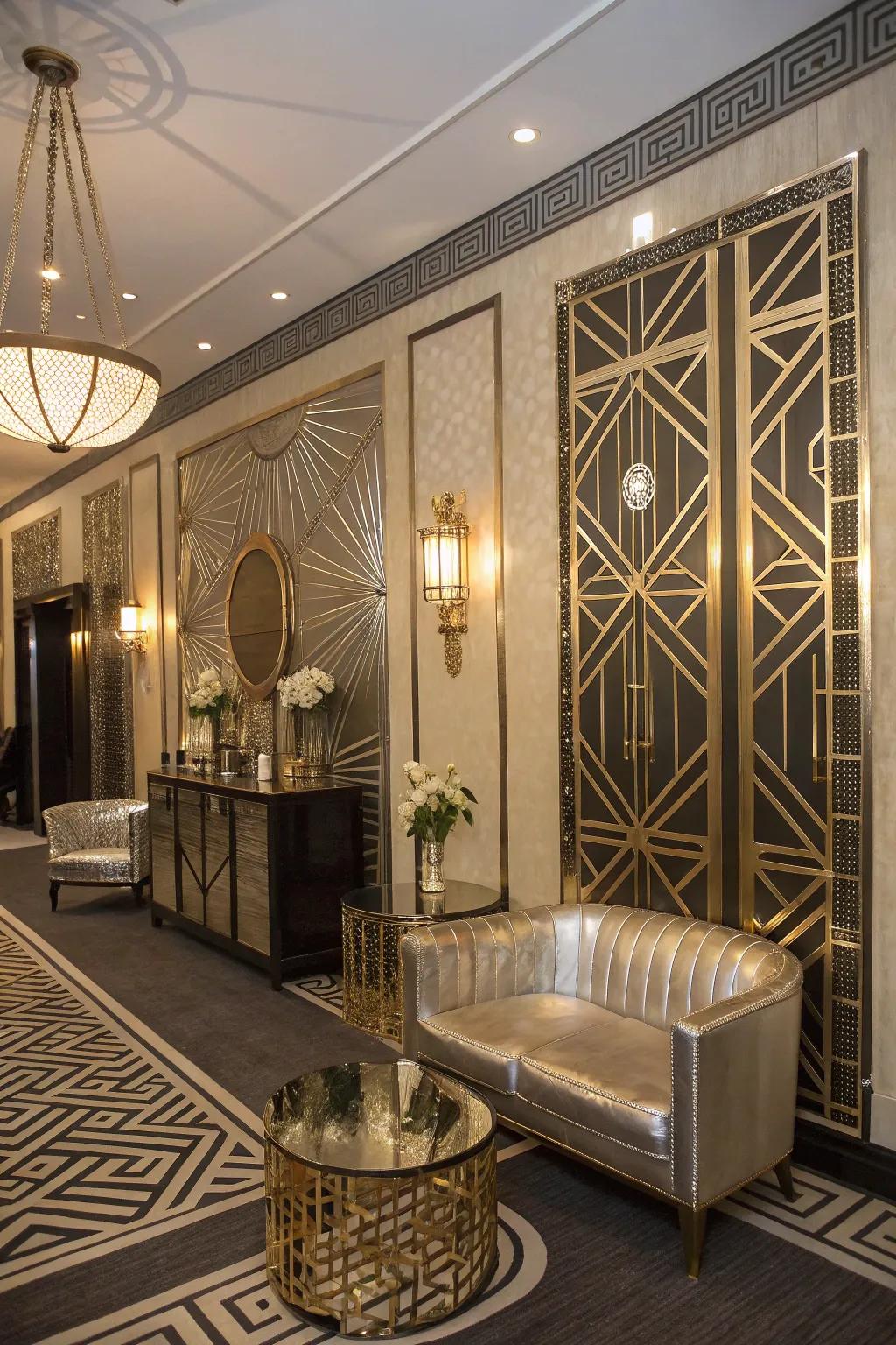 Bring Art Deco Glam to your holiday party for an elegant touch.