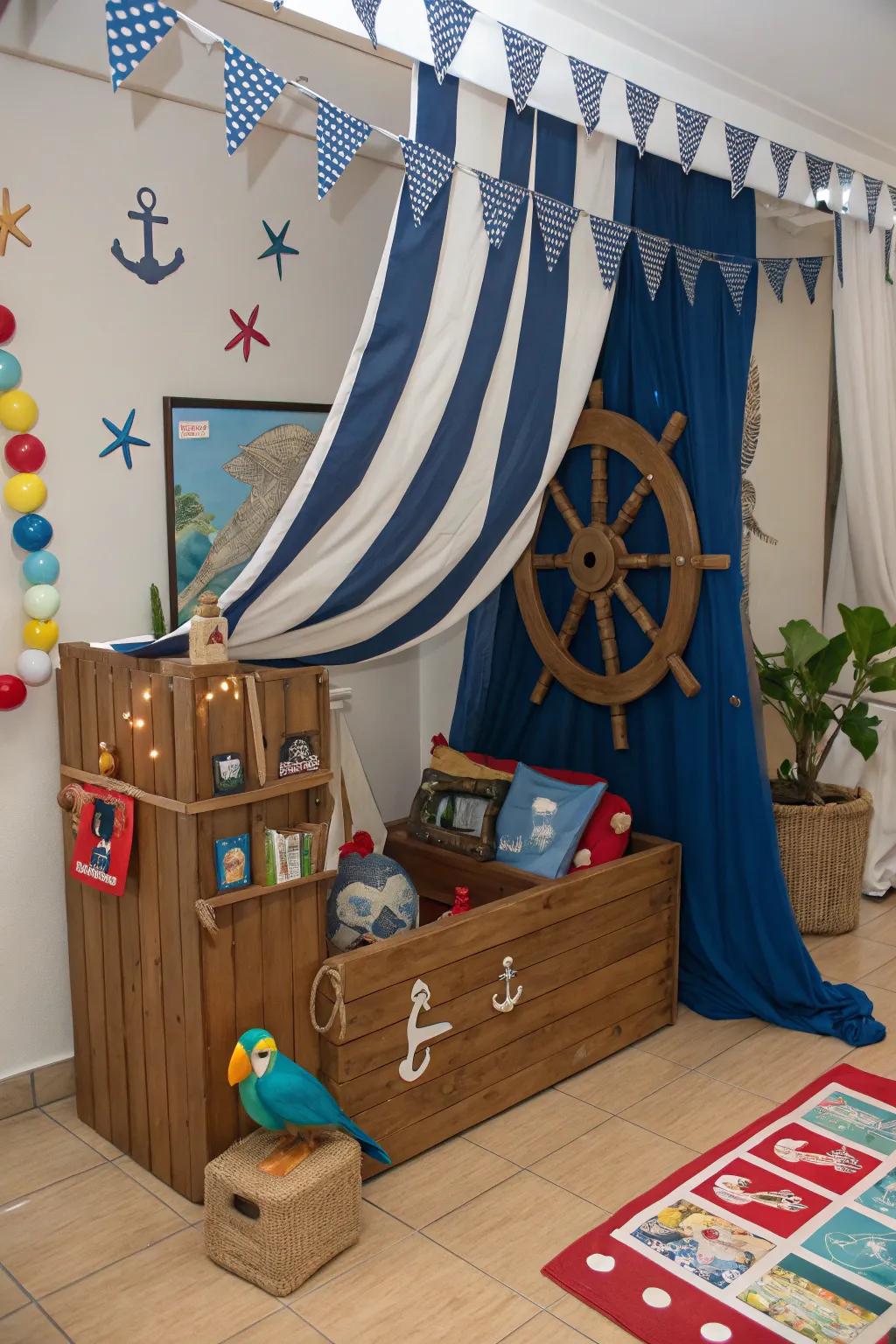 Themed nooks transform playrooms into worlds of imagination.