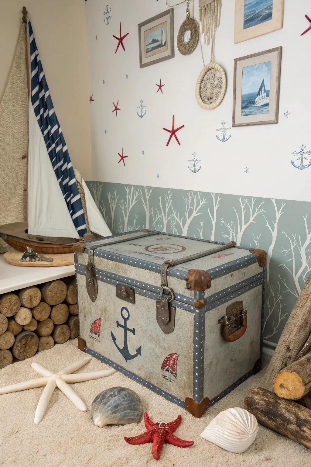 Nautical themes bring a breath of ocean air indoors.