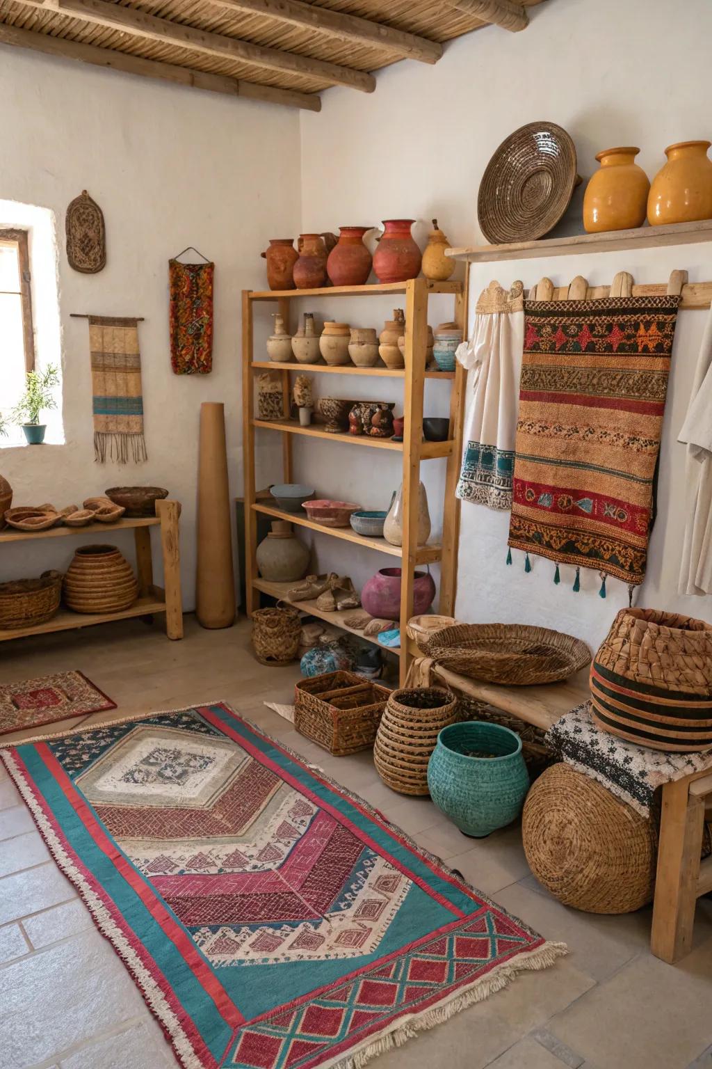 Handcrafted details add personal touches to your decor.