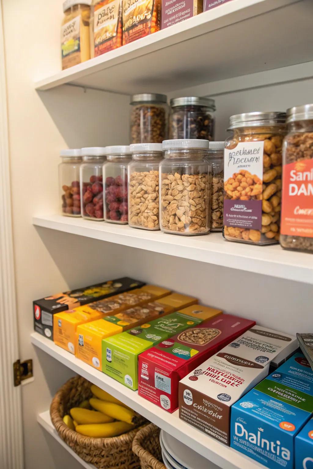 A healthy snack corner promotes mindful and nutritious choices.