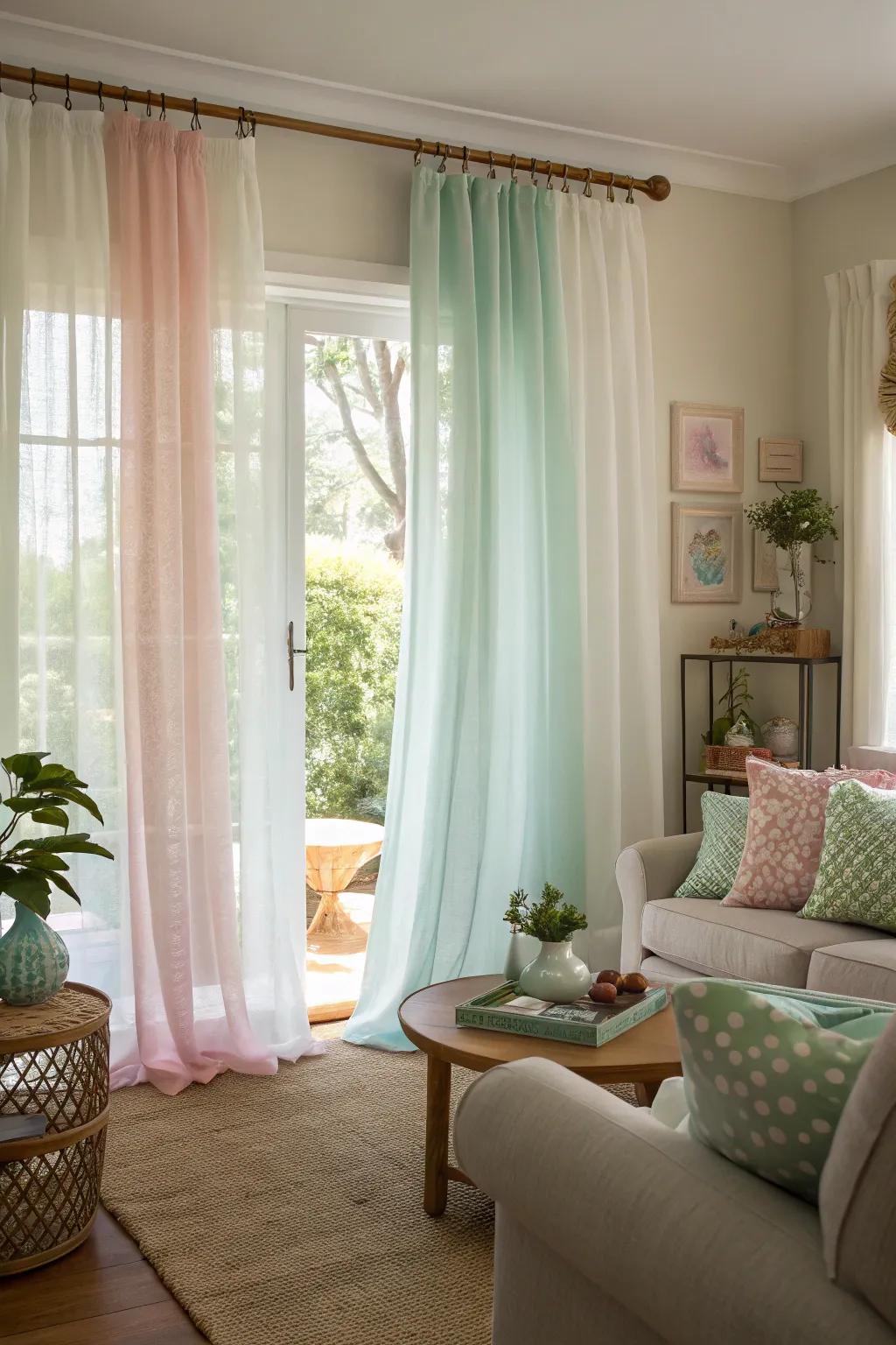 New curtains can dramatically alter the mood of a room.