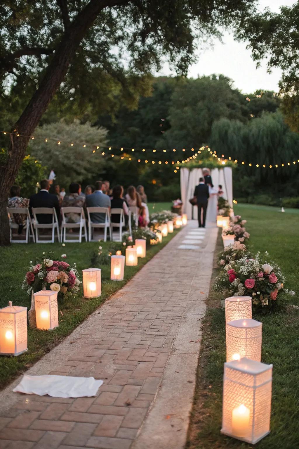 Stunning illuminated pathways.