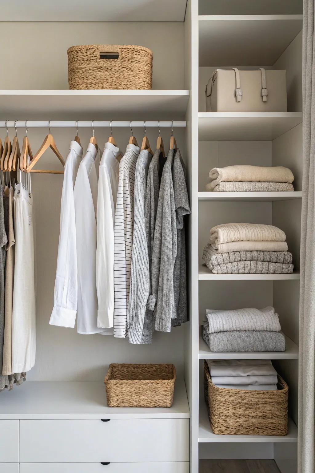 A capsule wardrobe streamlines your closet and life.