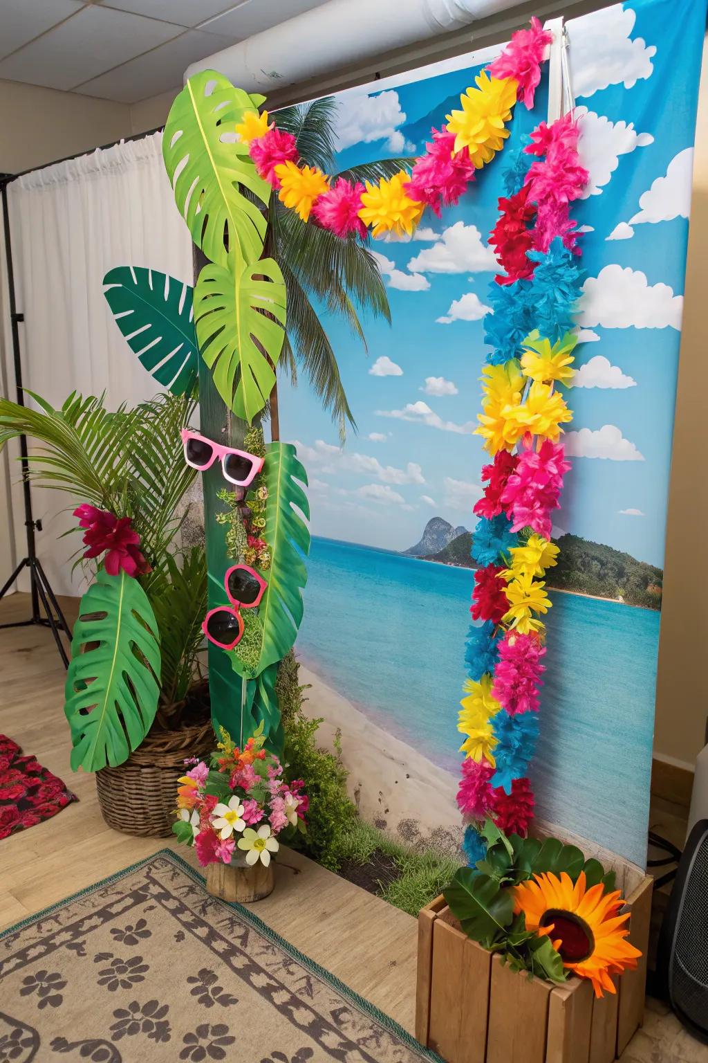 Capture memories with a fun photo booth.