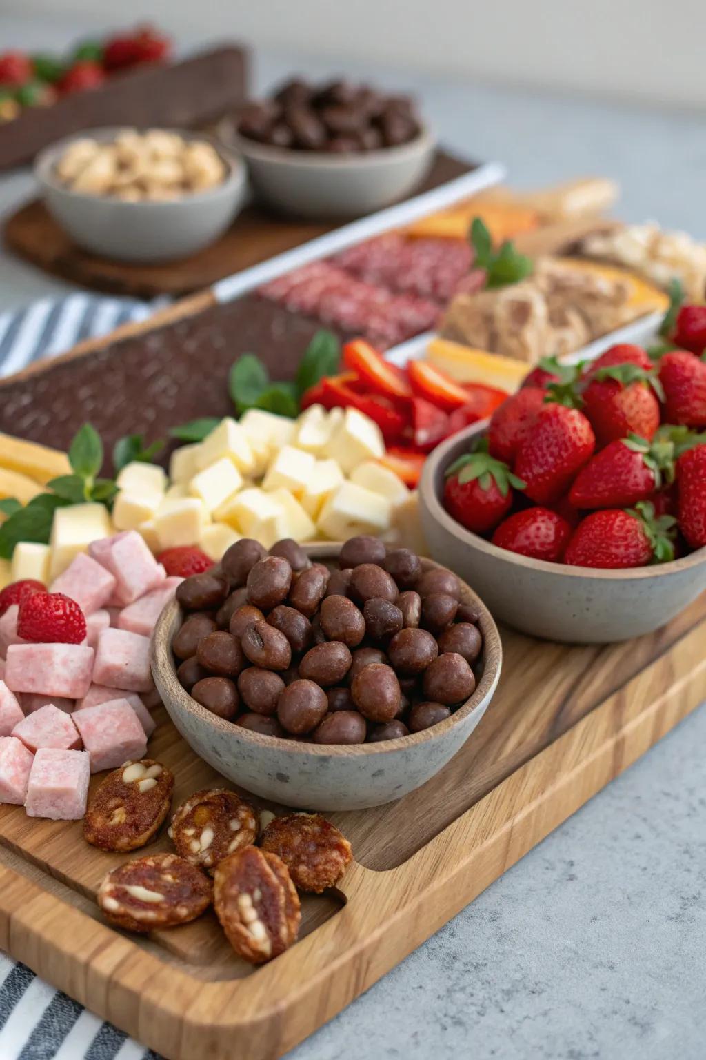Sweet surprises add an unexpected delight to your board