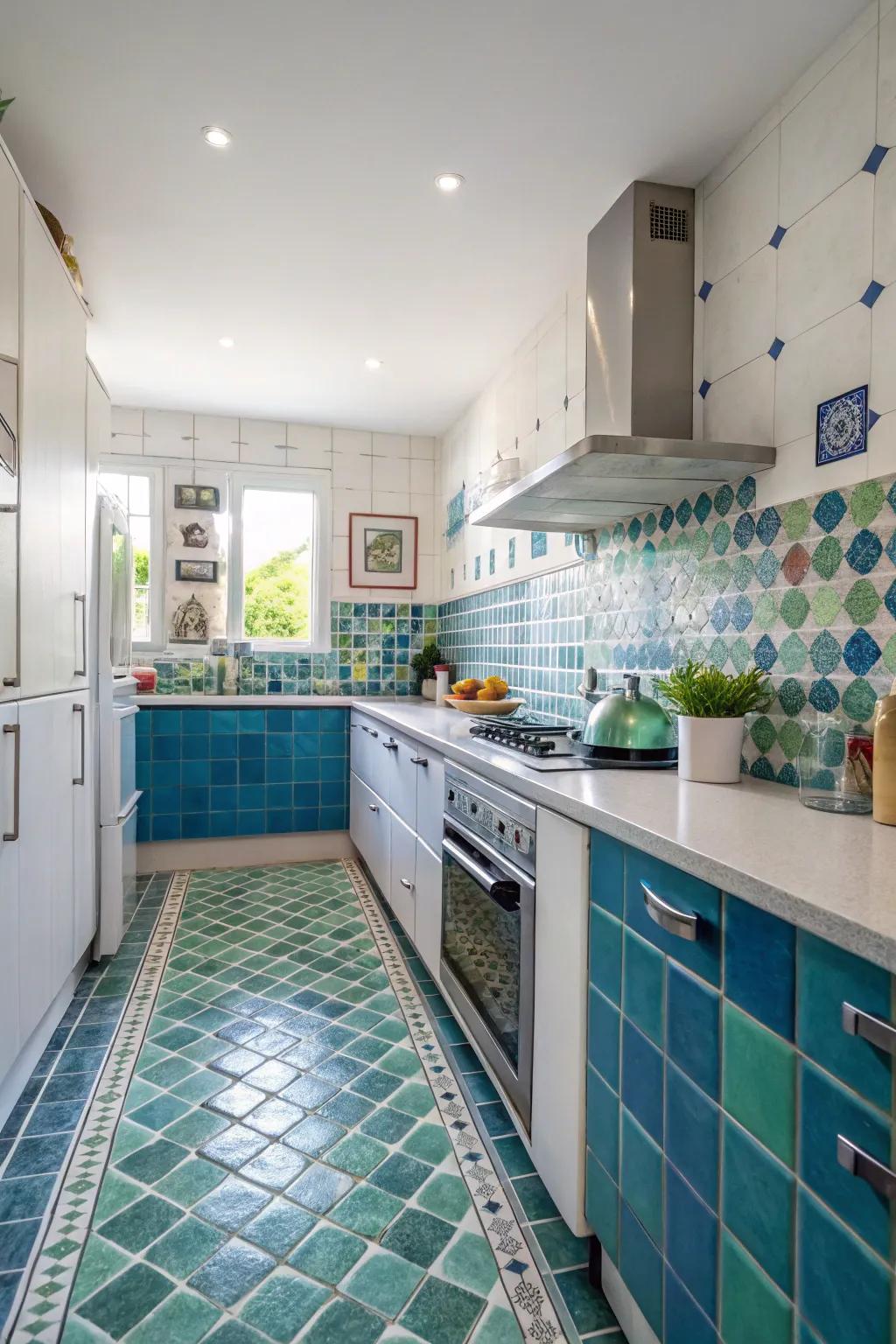 Tiles offer a vibrant touch to your decor.