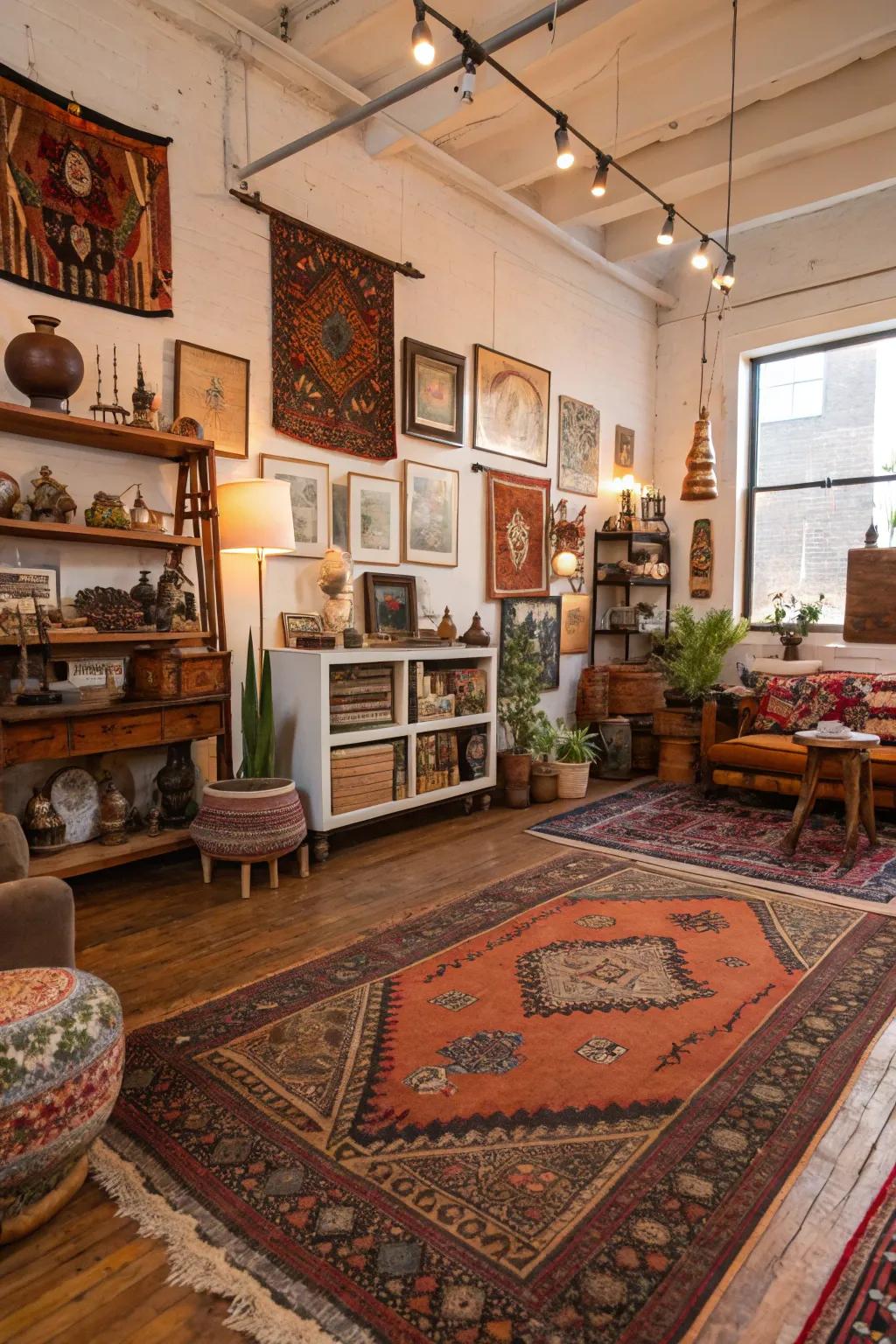 Personalized decor makes your boho loft uniquely yours.