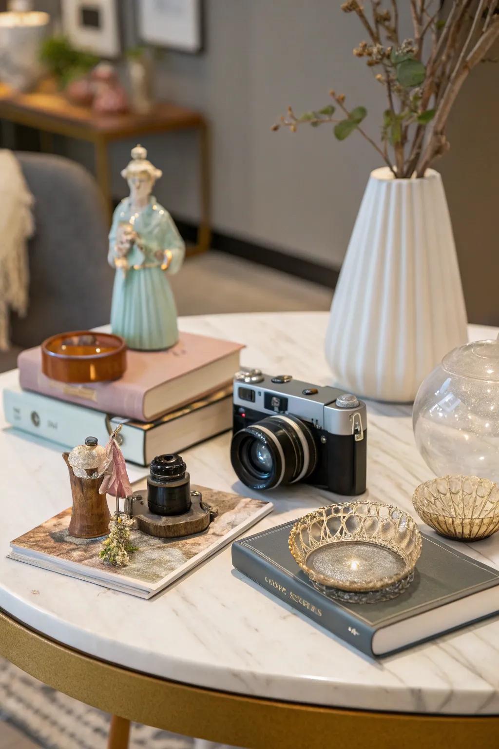 Collections add personal touches and stories to your decor.