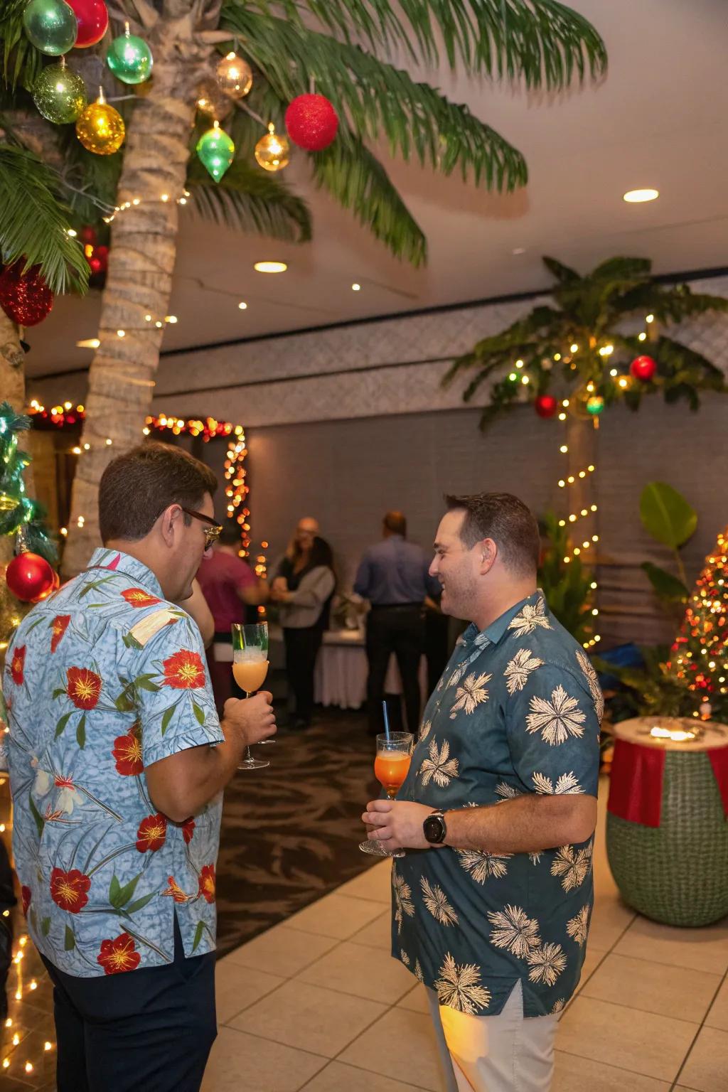 Escape the cold with a Christmas Luau.