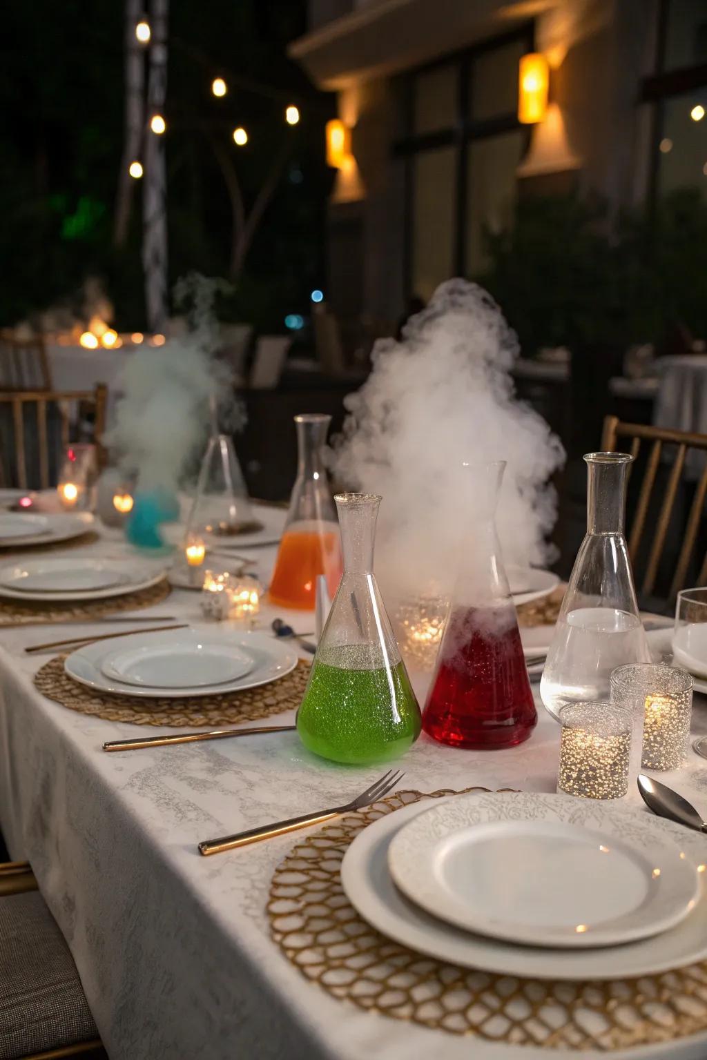 Experiment with flavors at a mad scientist dinner.