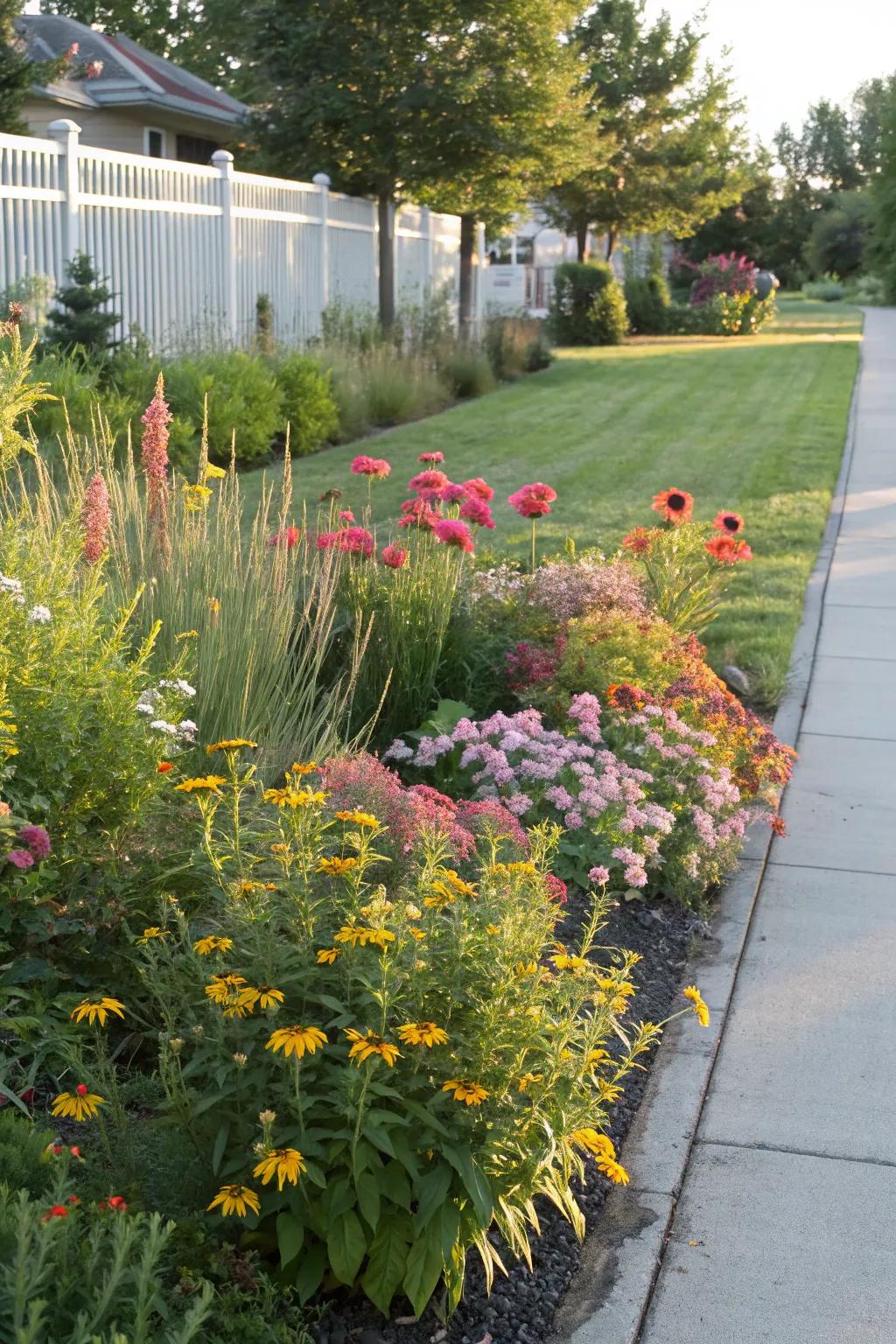 Support local wildlife with native plants in your flower beds.