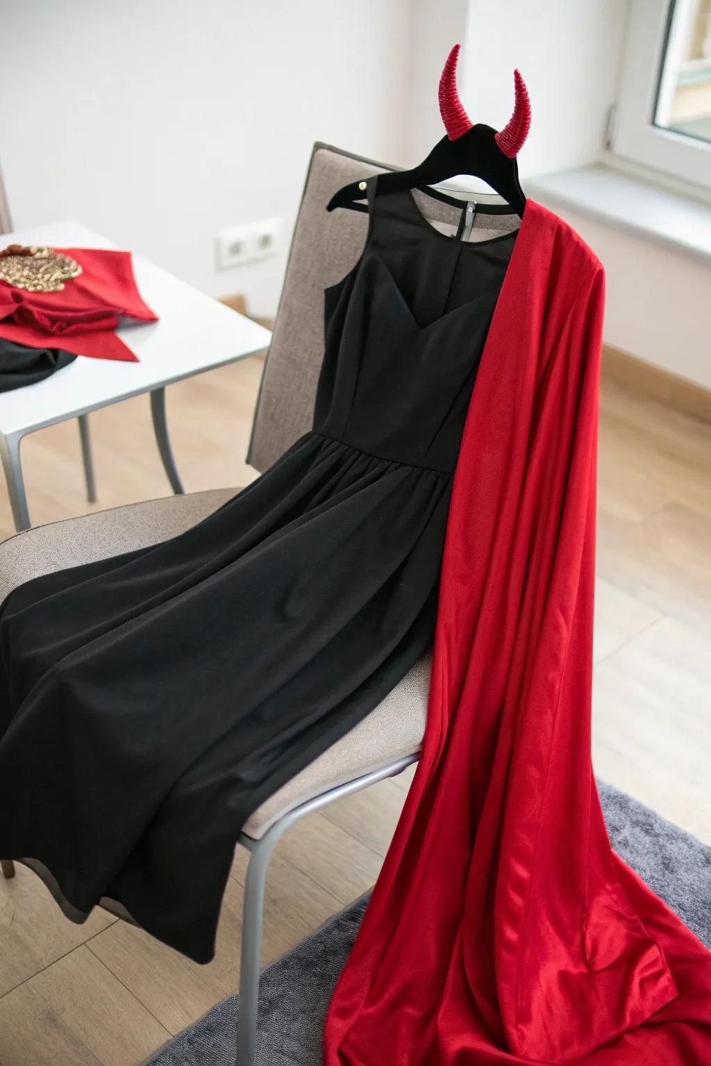 Heat up the night with a sultry devil look.