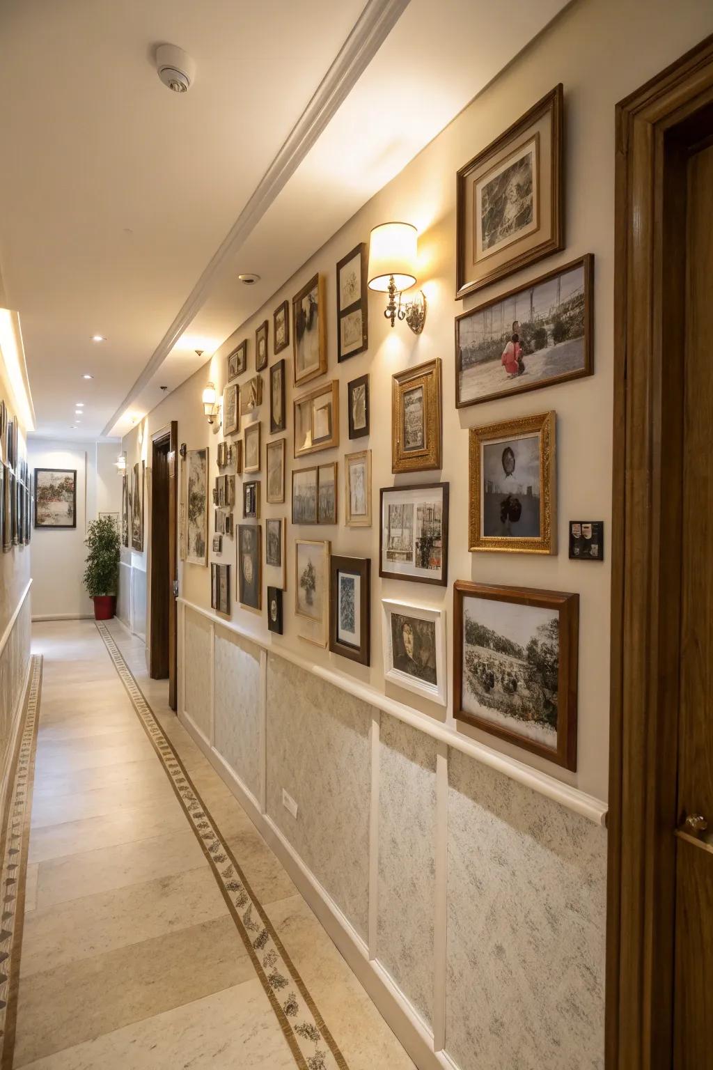 Vintage frames add a nostalgic charm to your display.