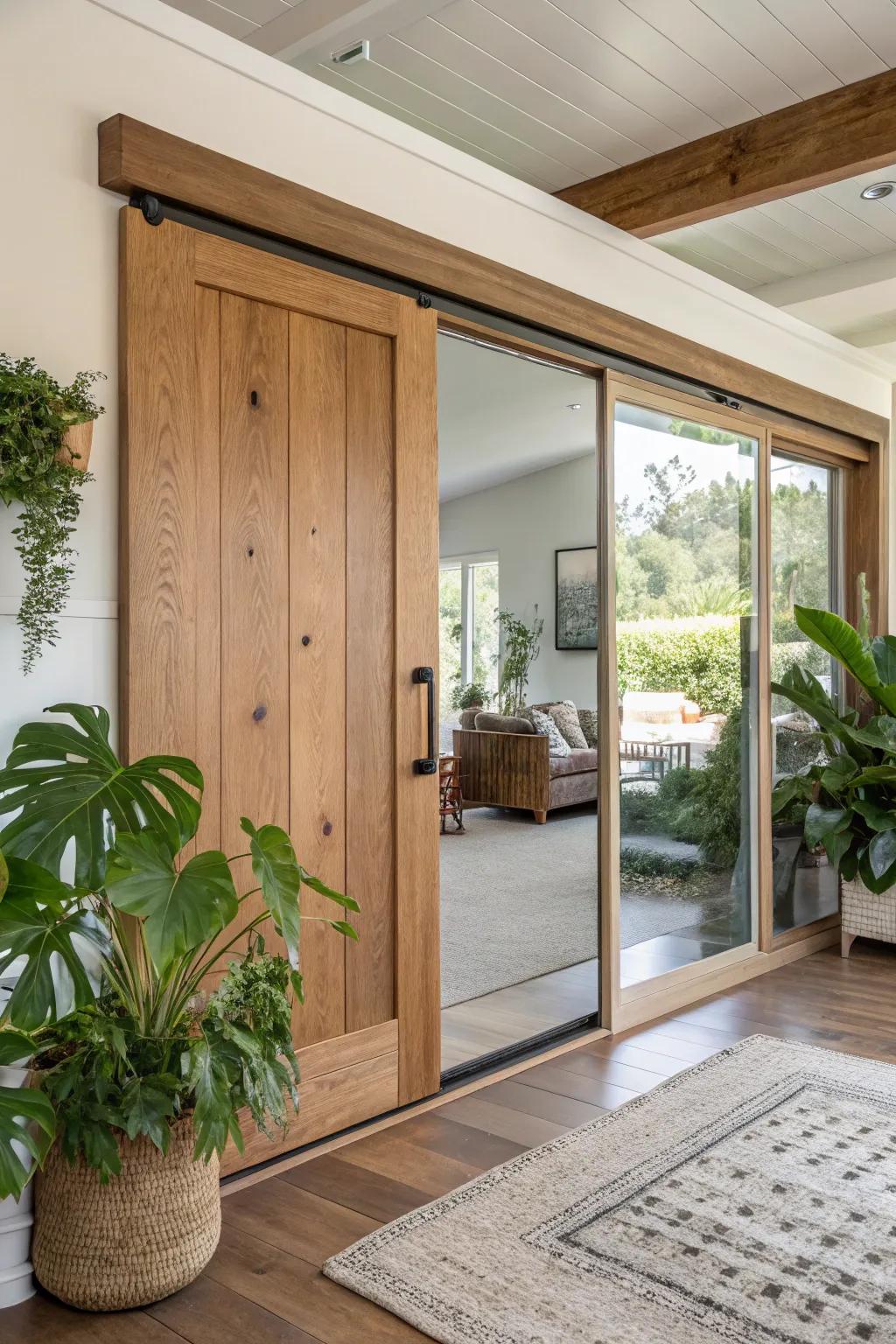 Opt for eco-friendly sliding doors for a sustainable home.