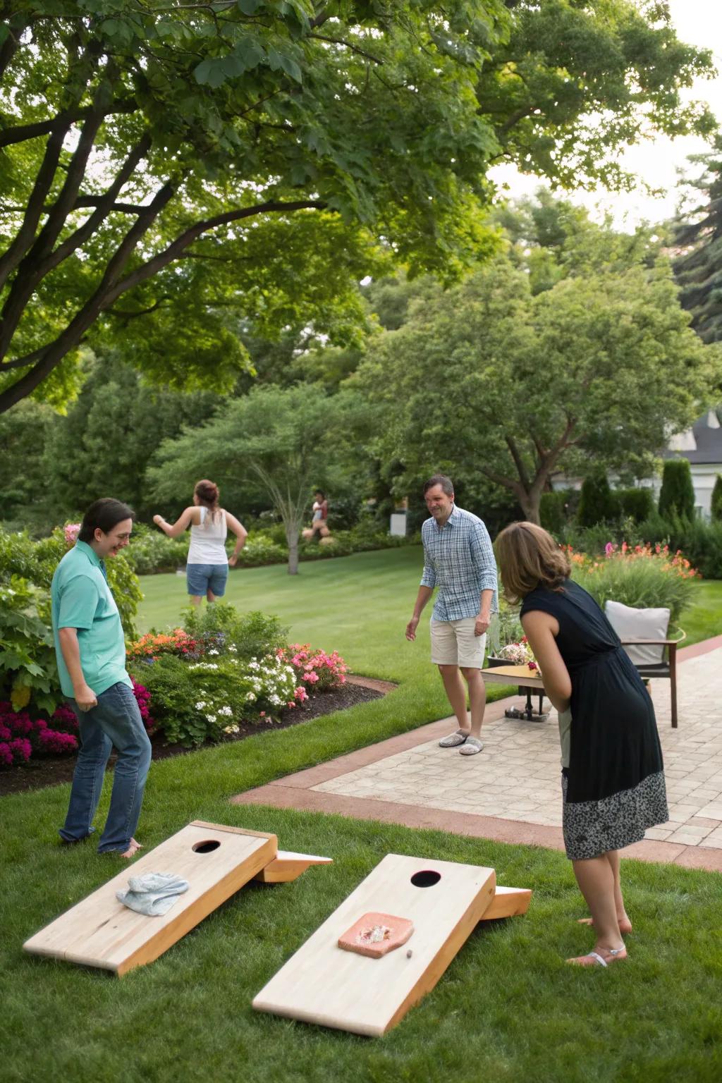 Festive outdoor games bring joy and laughter to your Thanksgiving gathering.