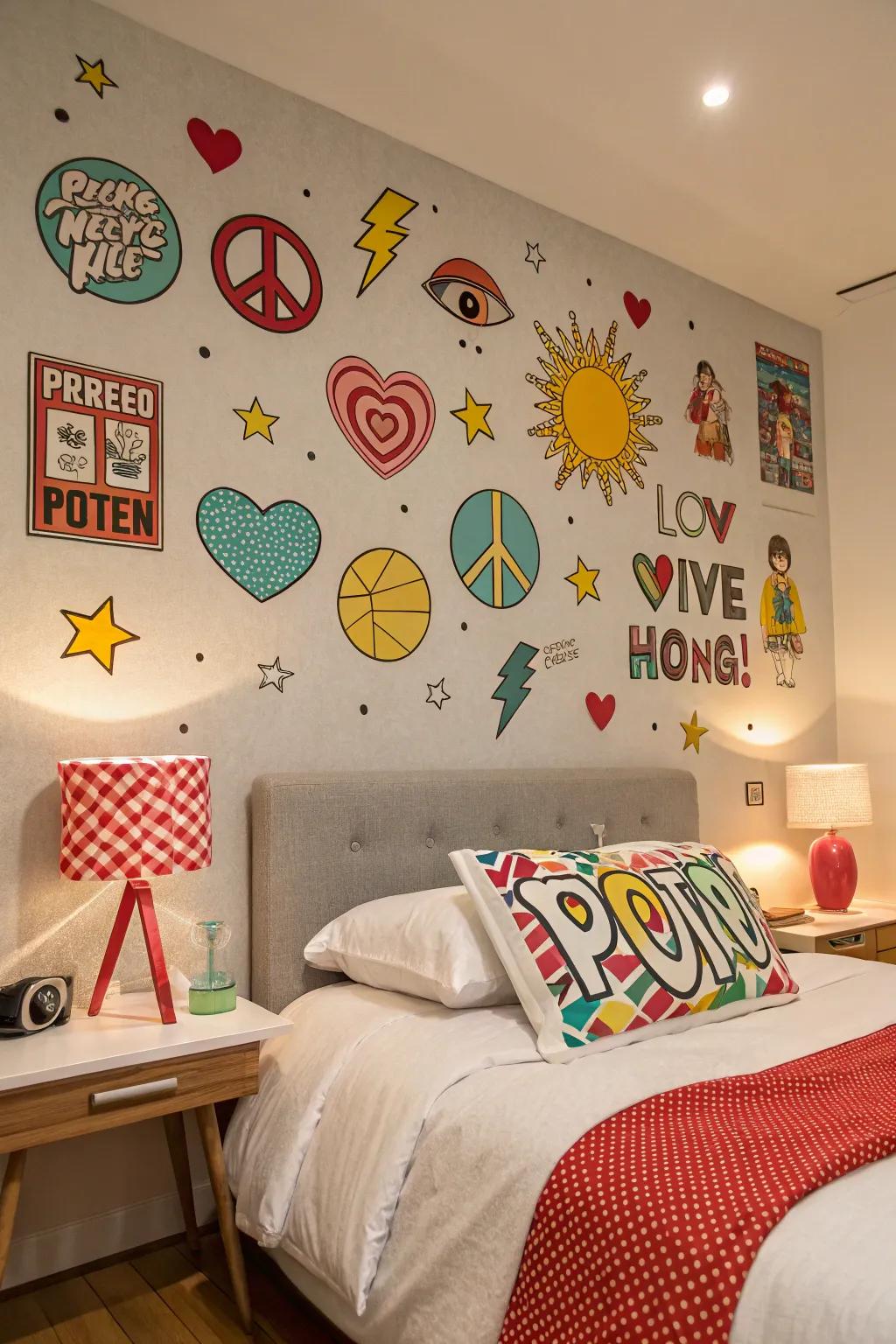 Decals offer a flexible way to play with pop art.