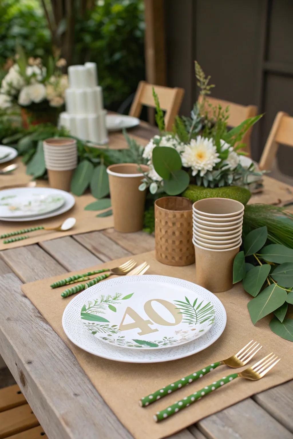 Celebrate responsibly with eco-conscious decor.