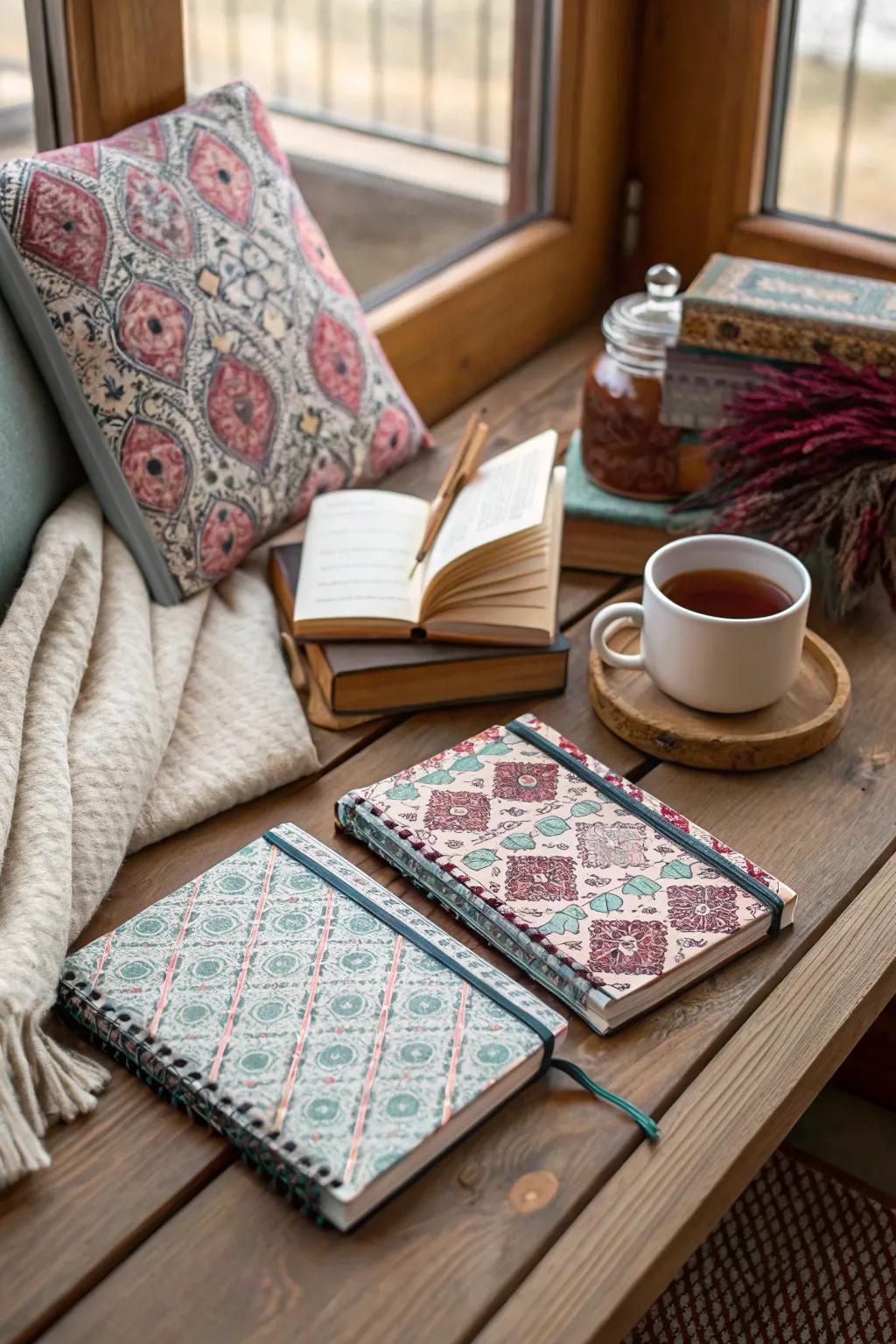 Mini journals for capturing thoughts and memories.