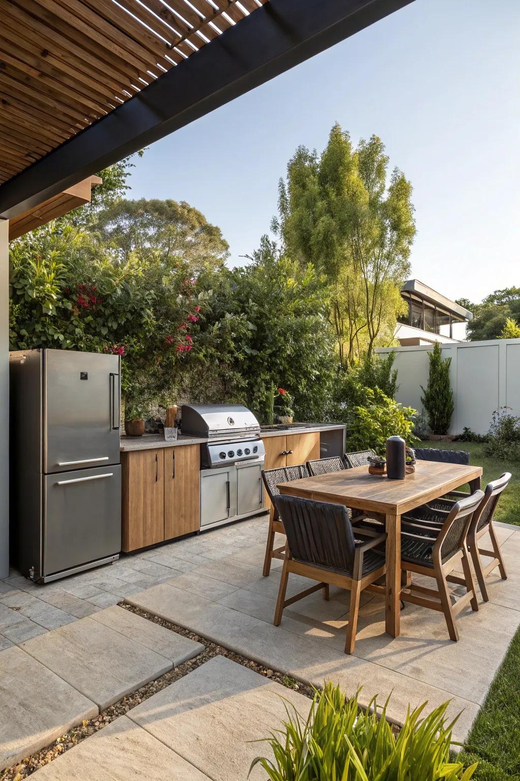 Expand your culinary horizons with an outdoor kitchen.