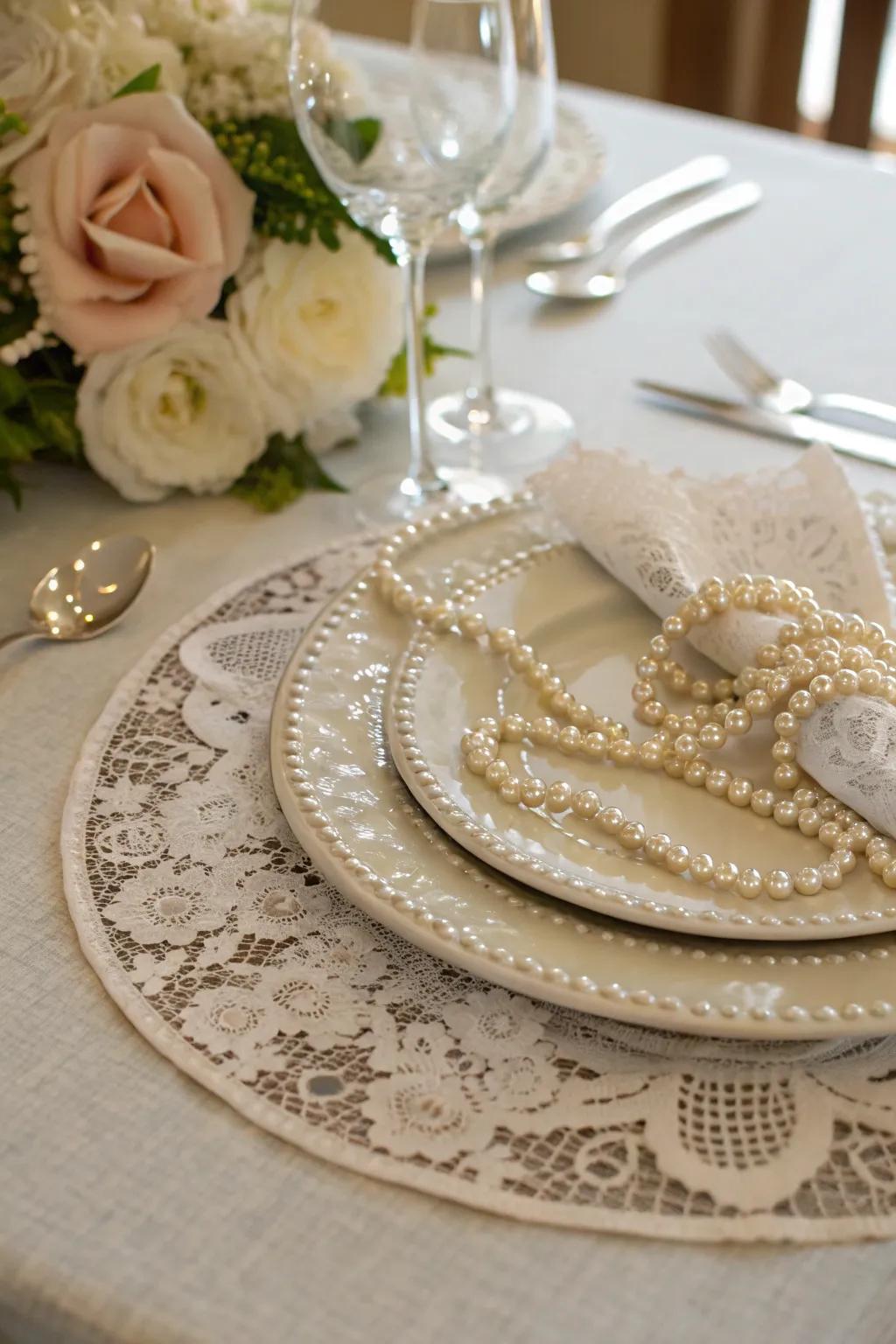 Set a romantic mood with a vintage-inspired centerpiece.