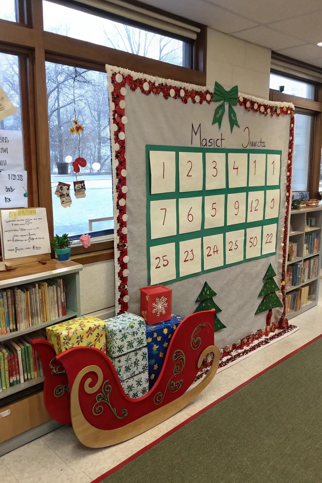 Santa's sleigh delivers math challenges for the holidays.