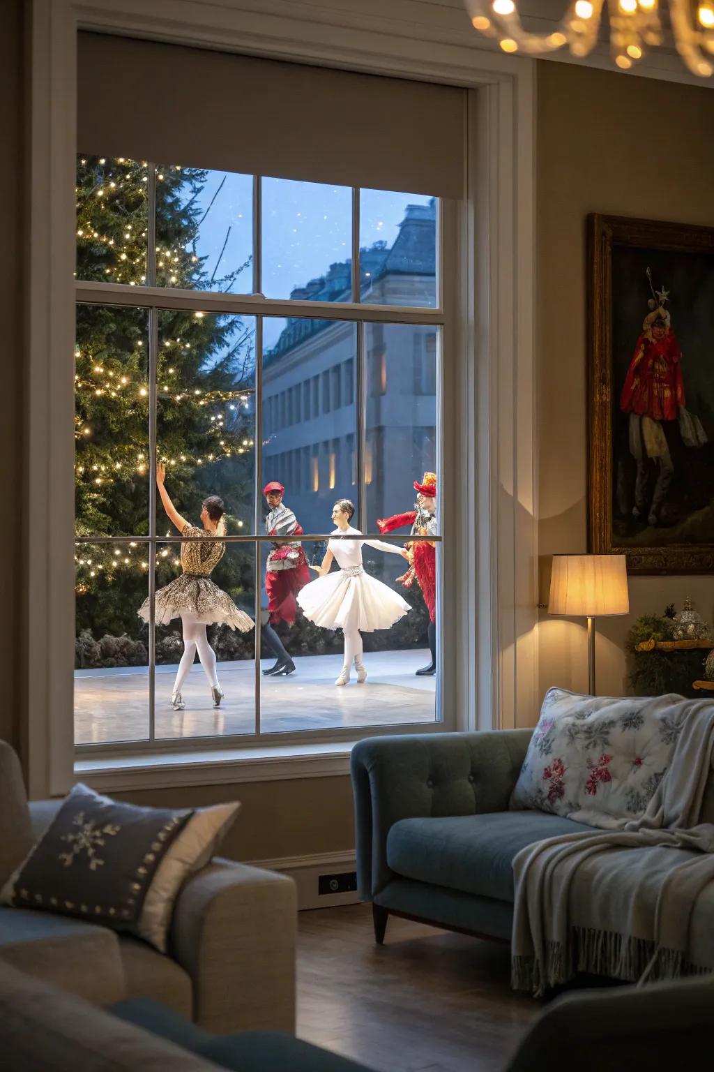 Bring the Nutcracker Ballet to your holiday windows.