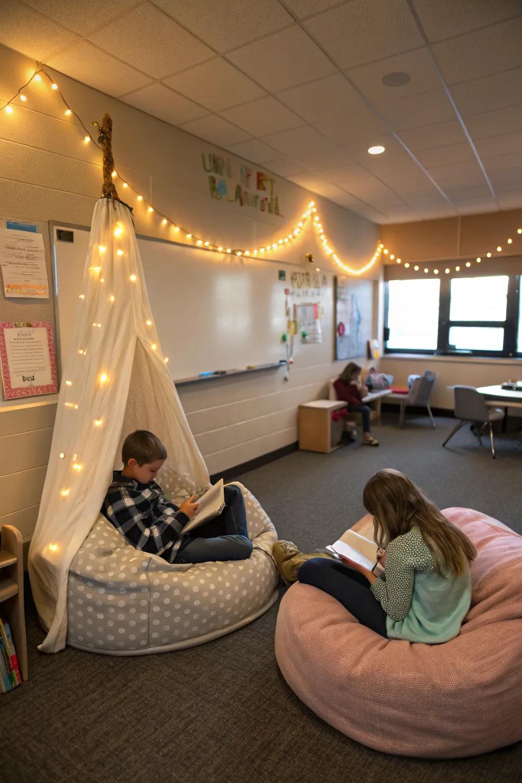 Quiet zones provide essential spaces for reflection and focus.