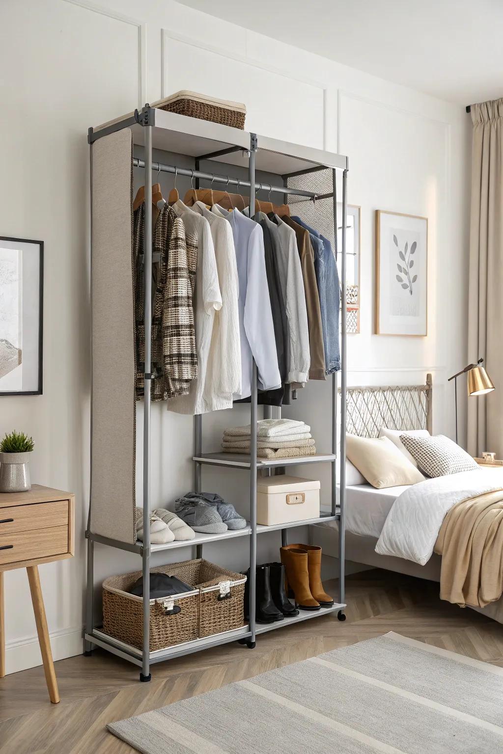 Portable systems provide adaptable and efficient closet solutions.