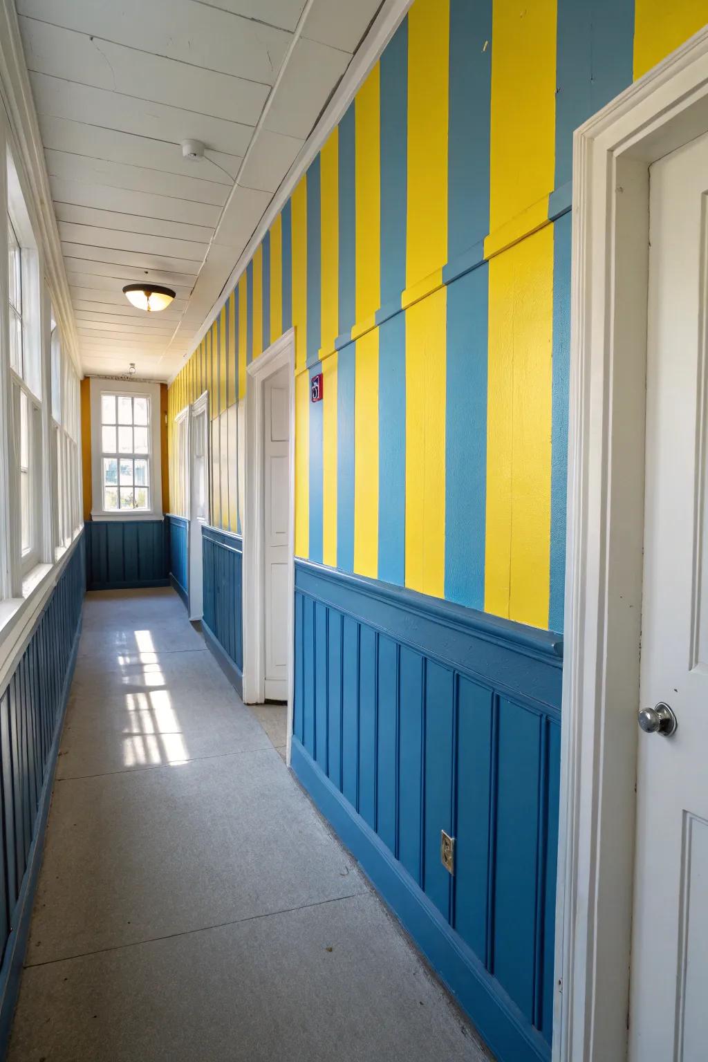 Add character with painted paneling.