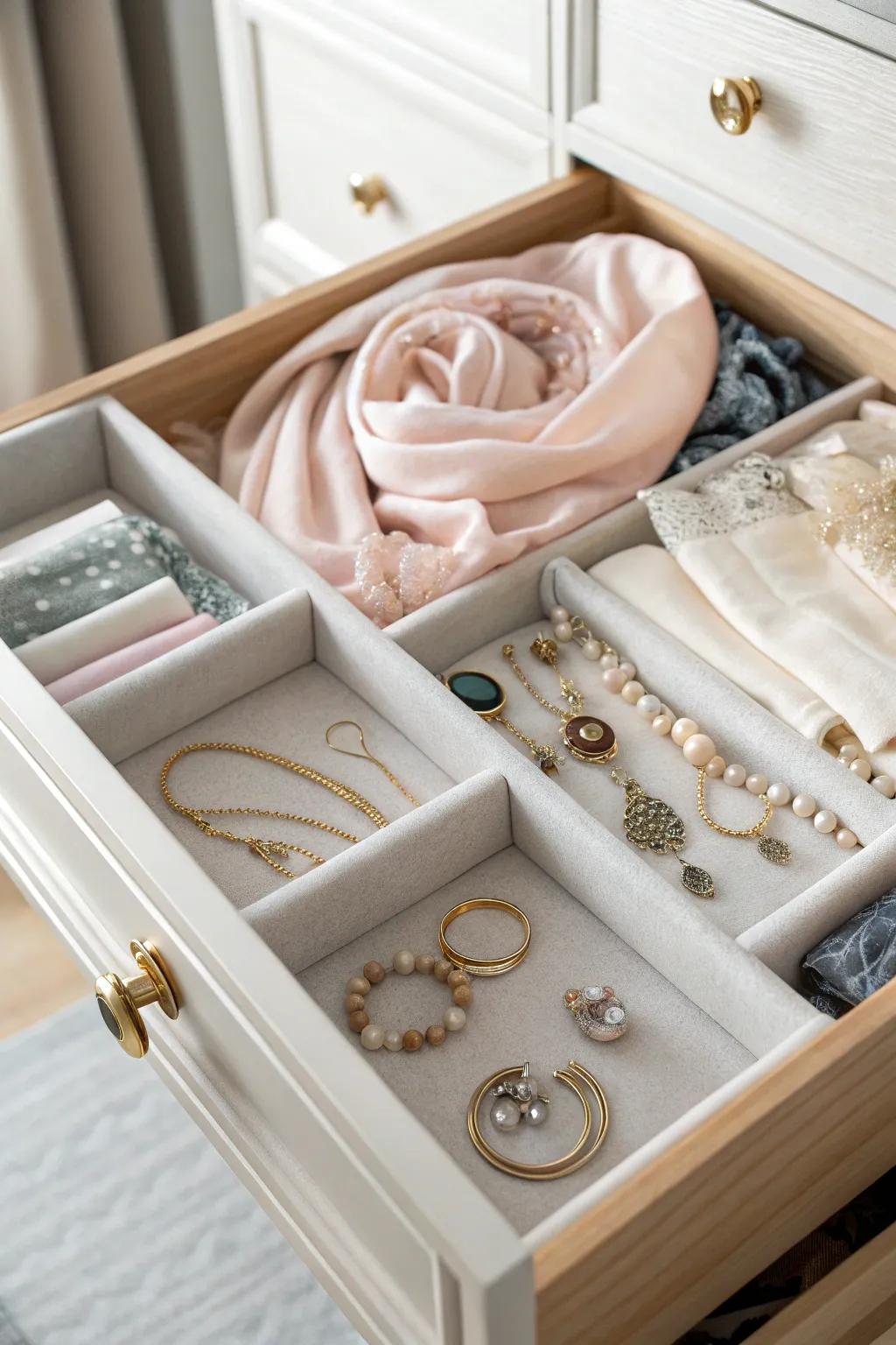 Dedicated drawer for delicate clothing.