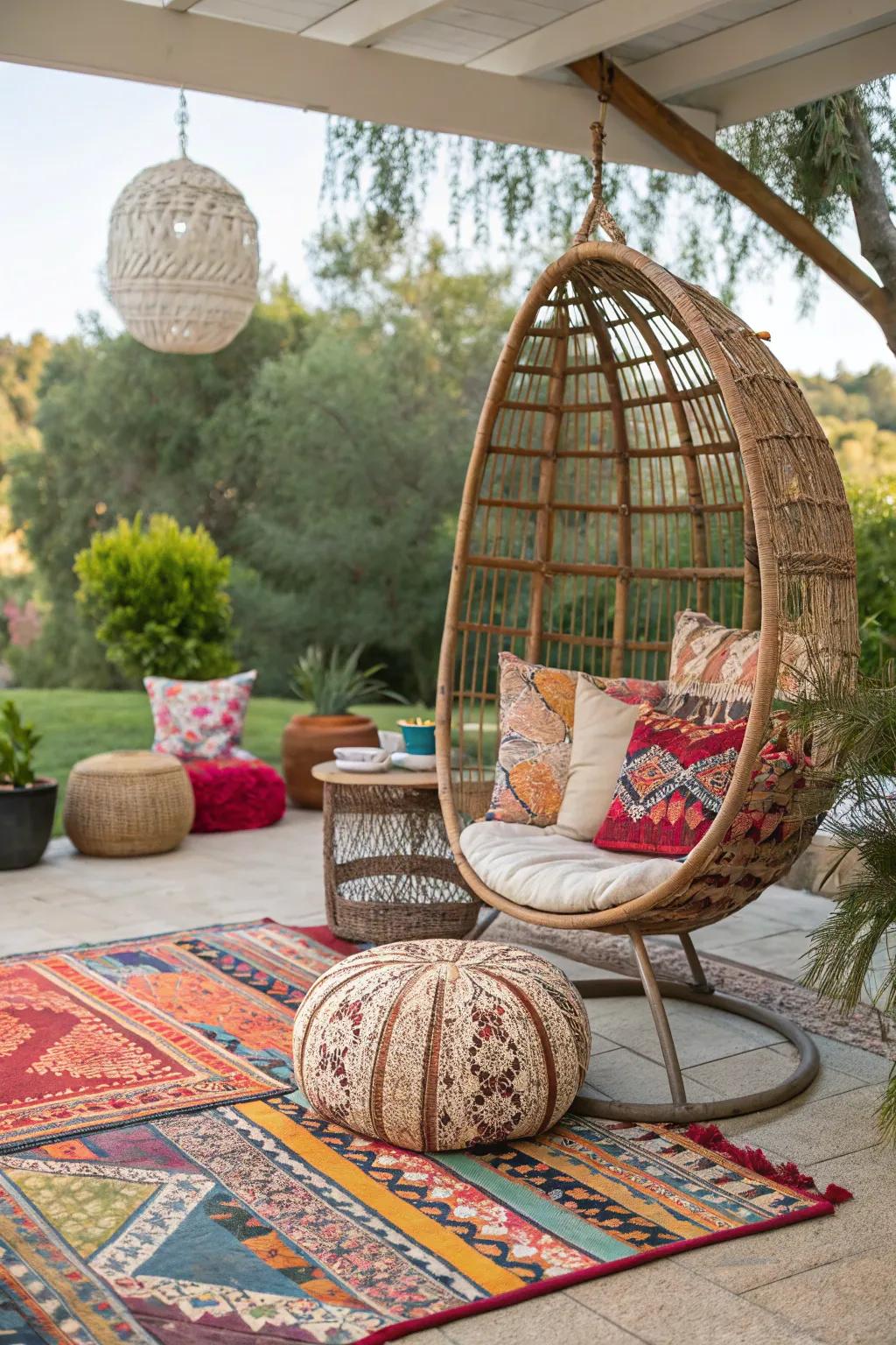 Infuse energy with colorful boho decor.