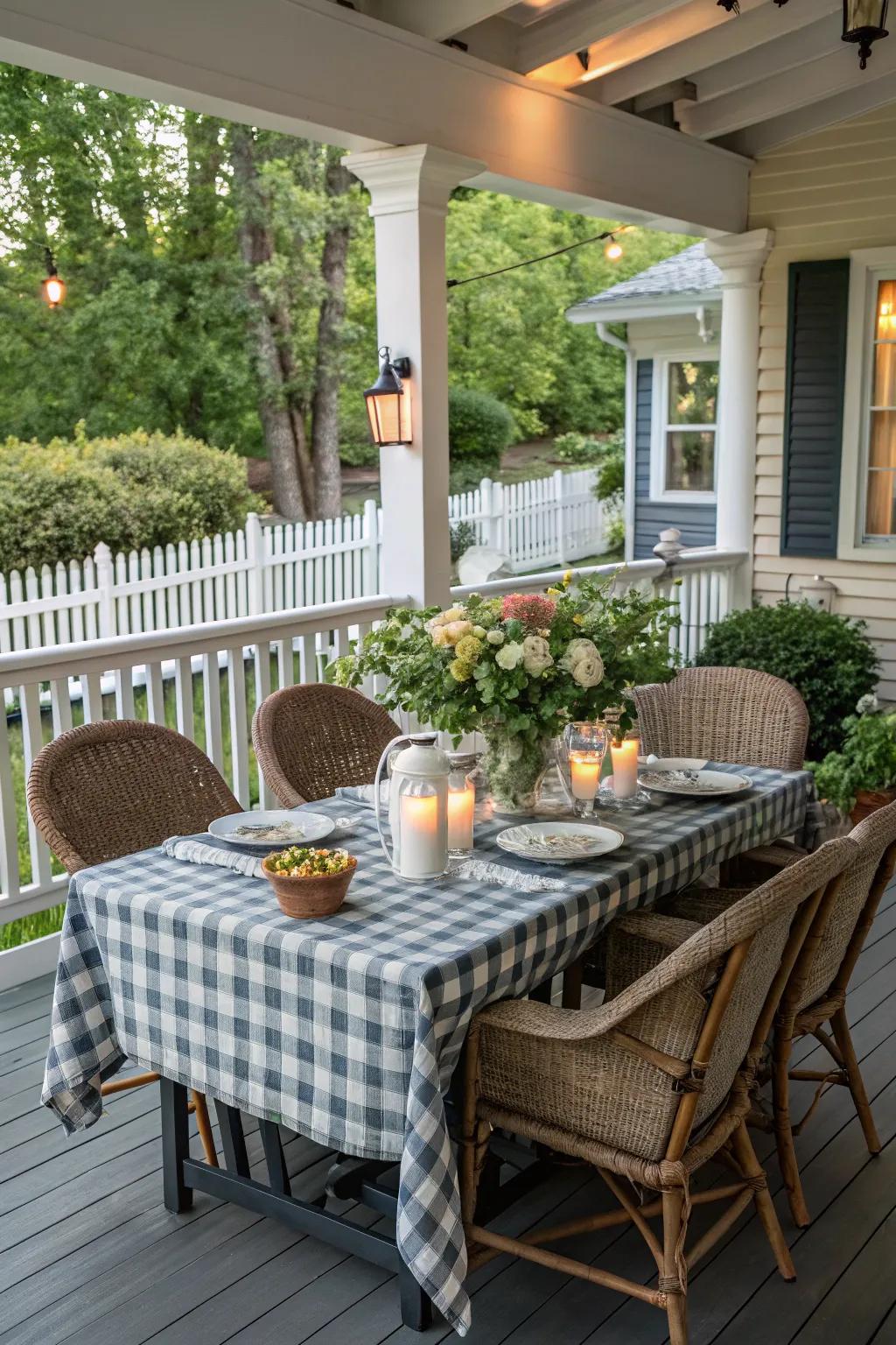 An expandable dining table is perfect for hosting gatherings.