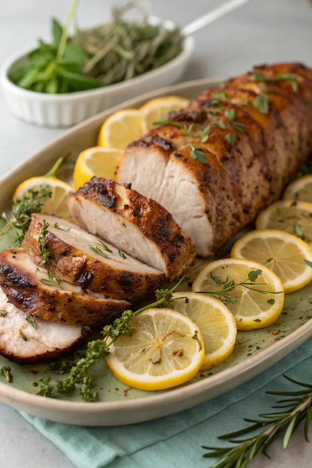 Grilled pork tenderloin is a quick and tasty main course.