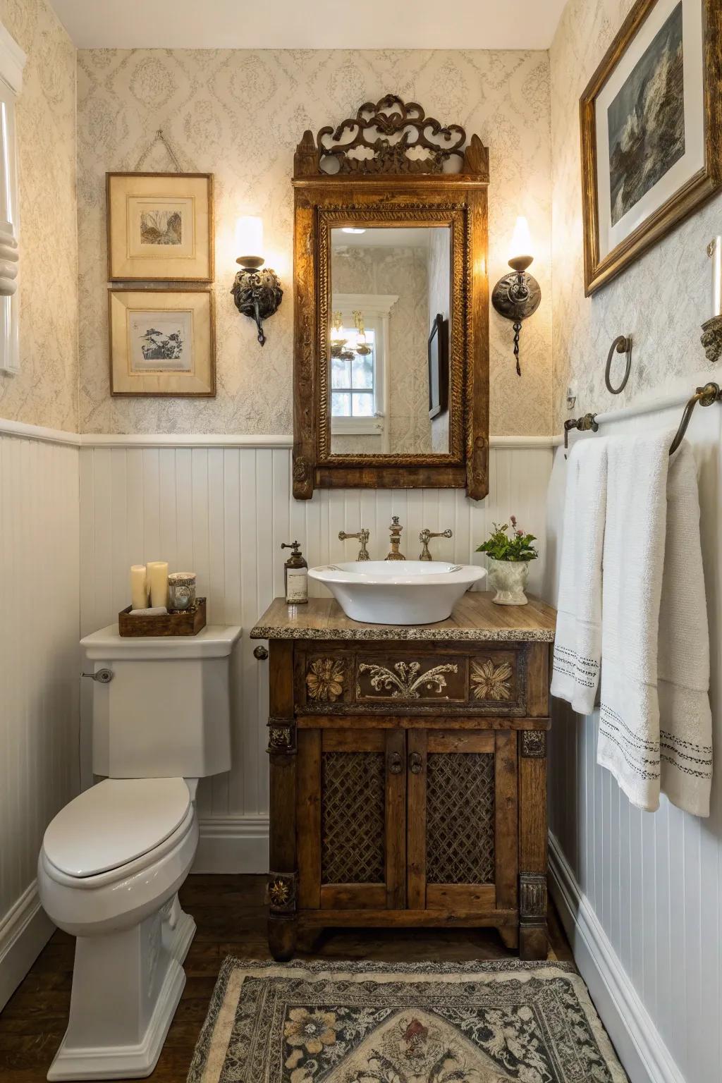 Vintage elements add a touch of nostalgia and warmth.