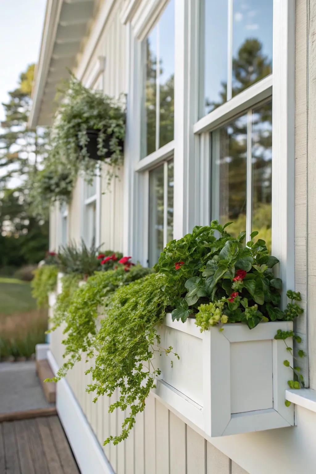 Greenery-friendly trims bring nature closer to home.