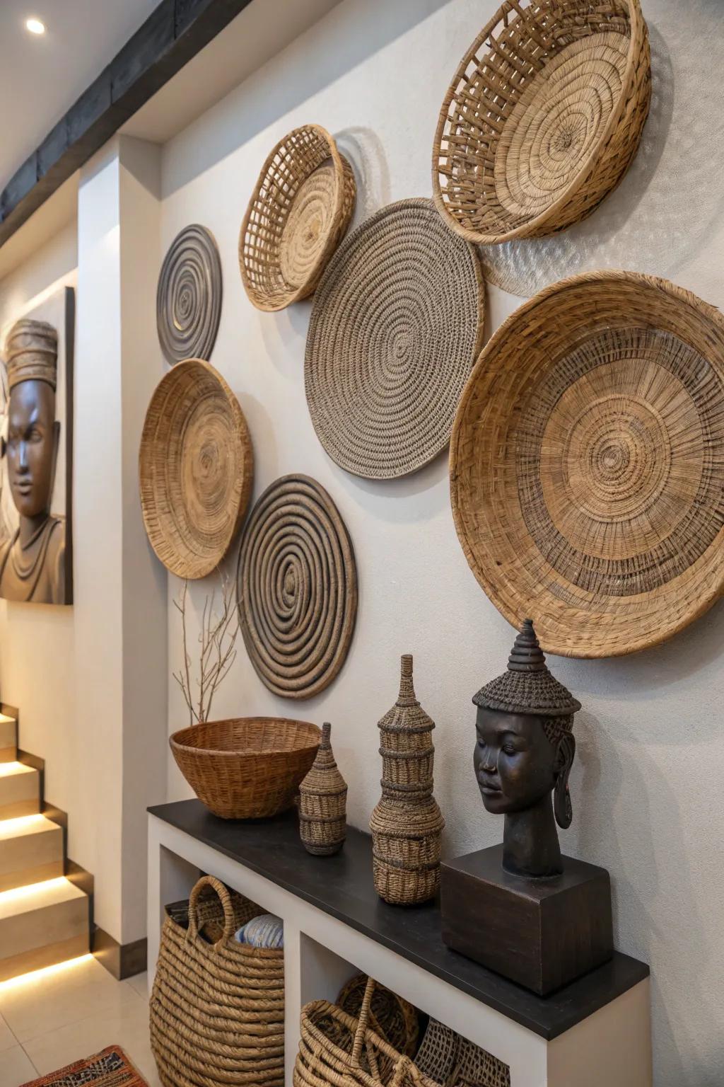 Three-dimensional decor adds depth