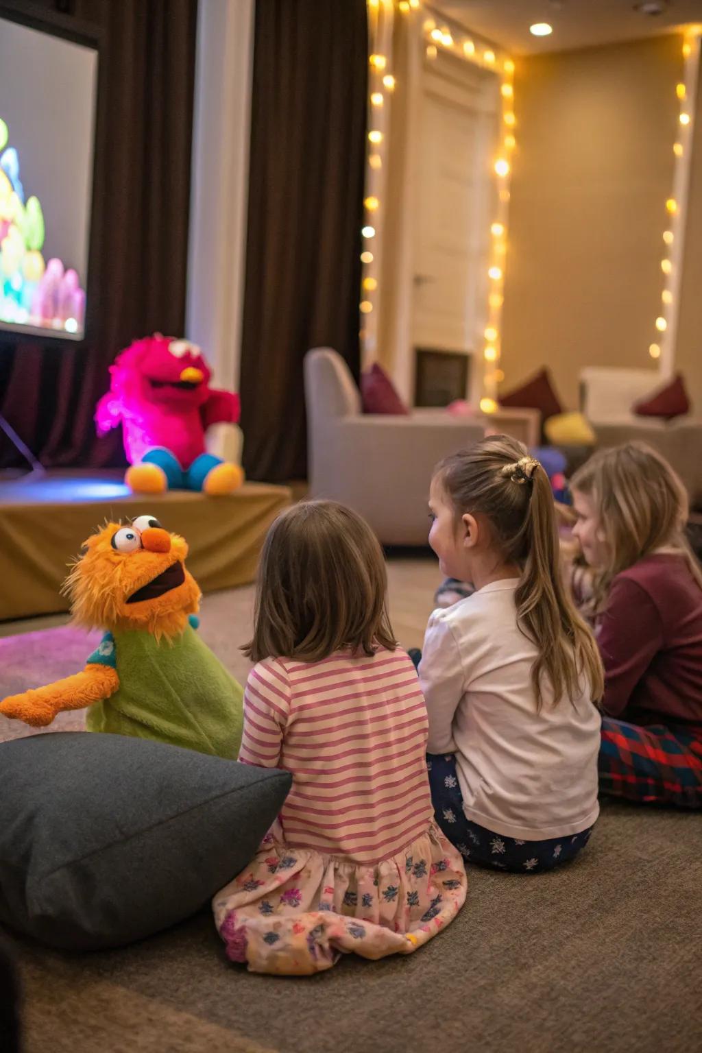 Encourage storytelling and imagination with an indoor puppet theater.