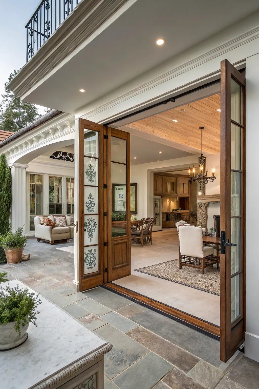 Patio doors complement both modern and traditional home styles.