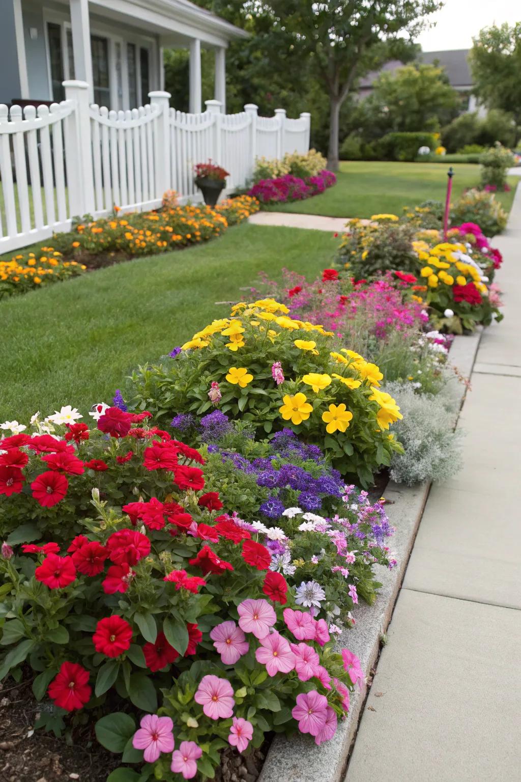 Annuals provide seasonal color and variety.