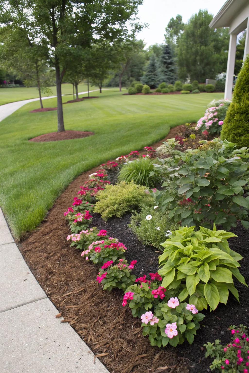 Keep it tidy with a fresh layer of mulch.