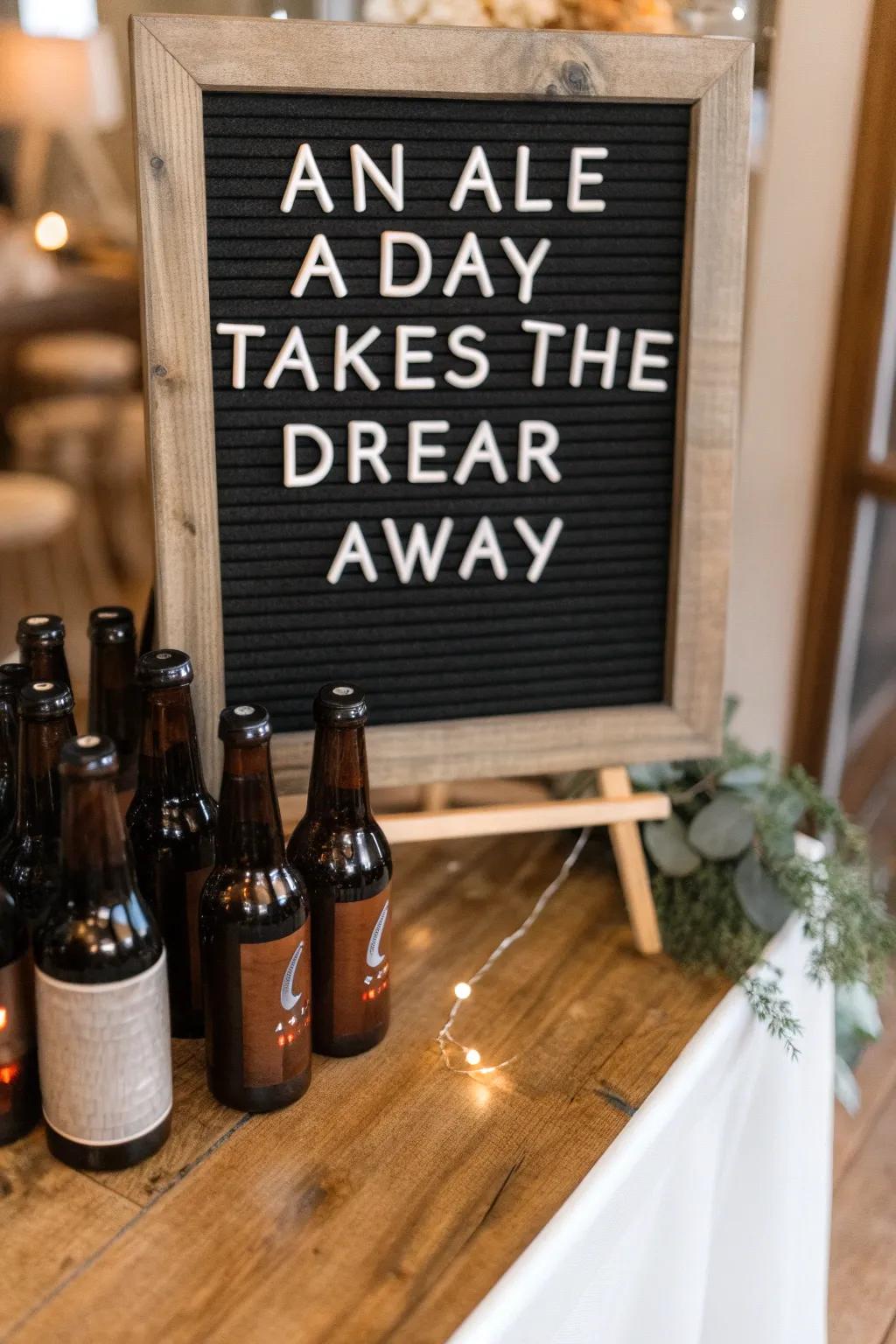 A delightful letter board that toasts to good times on St. Patrick's Day.